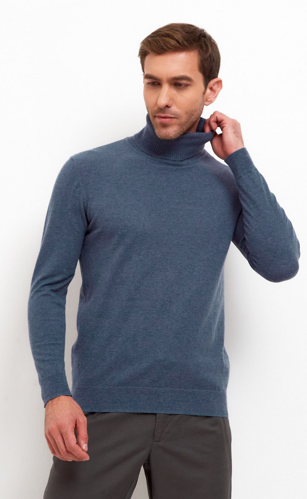 Водолазка F221-15128 d.grey melange - Fine joyce фото 3