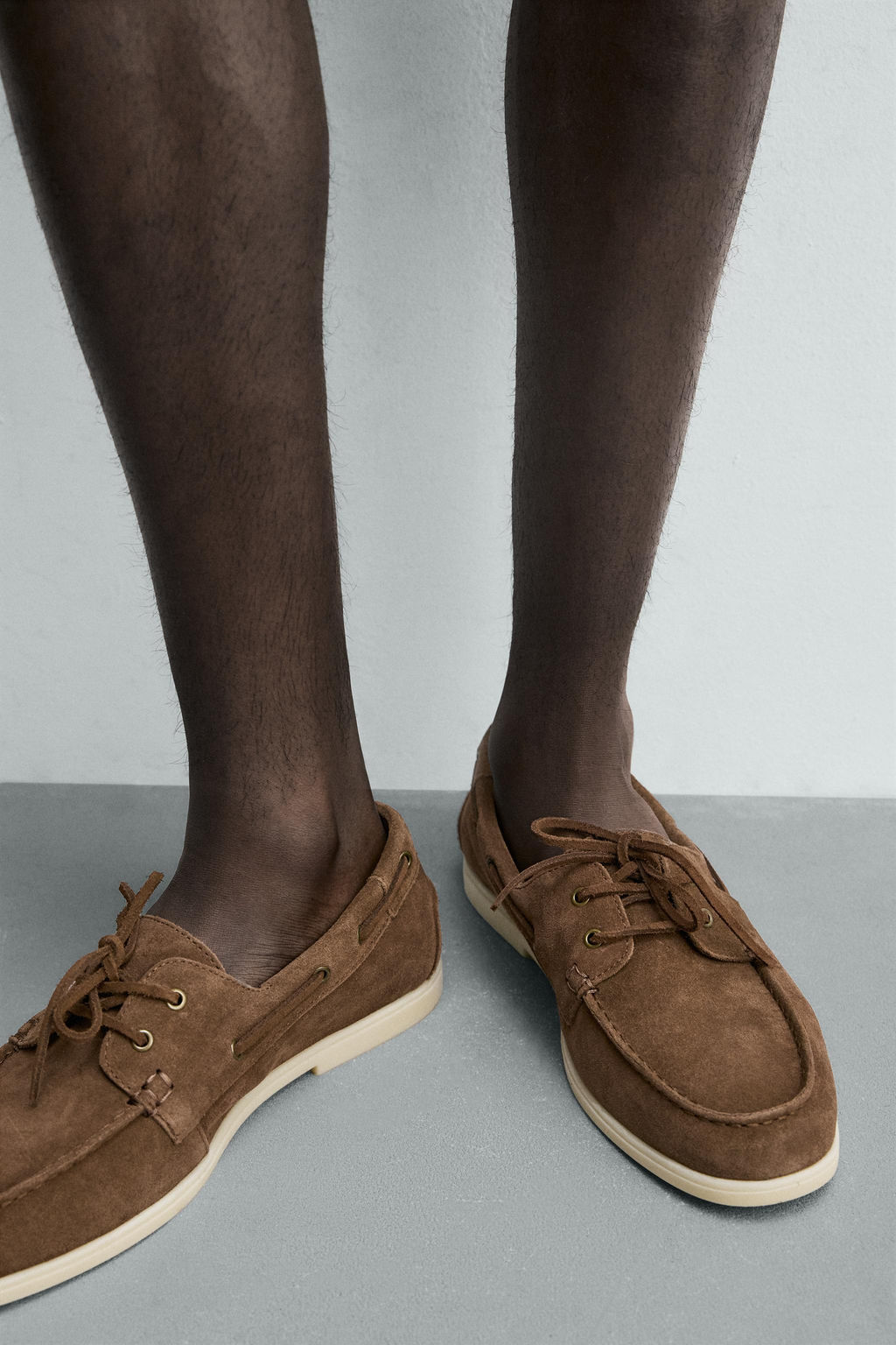 ZAPATO N?UTICO PIEL / Marr?n - Zara фото 3