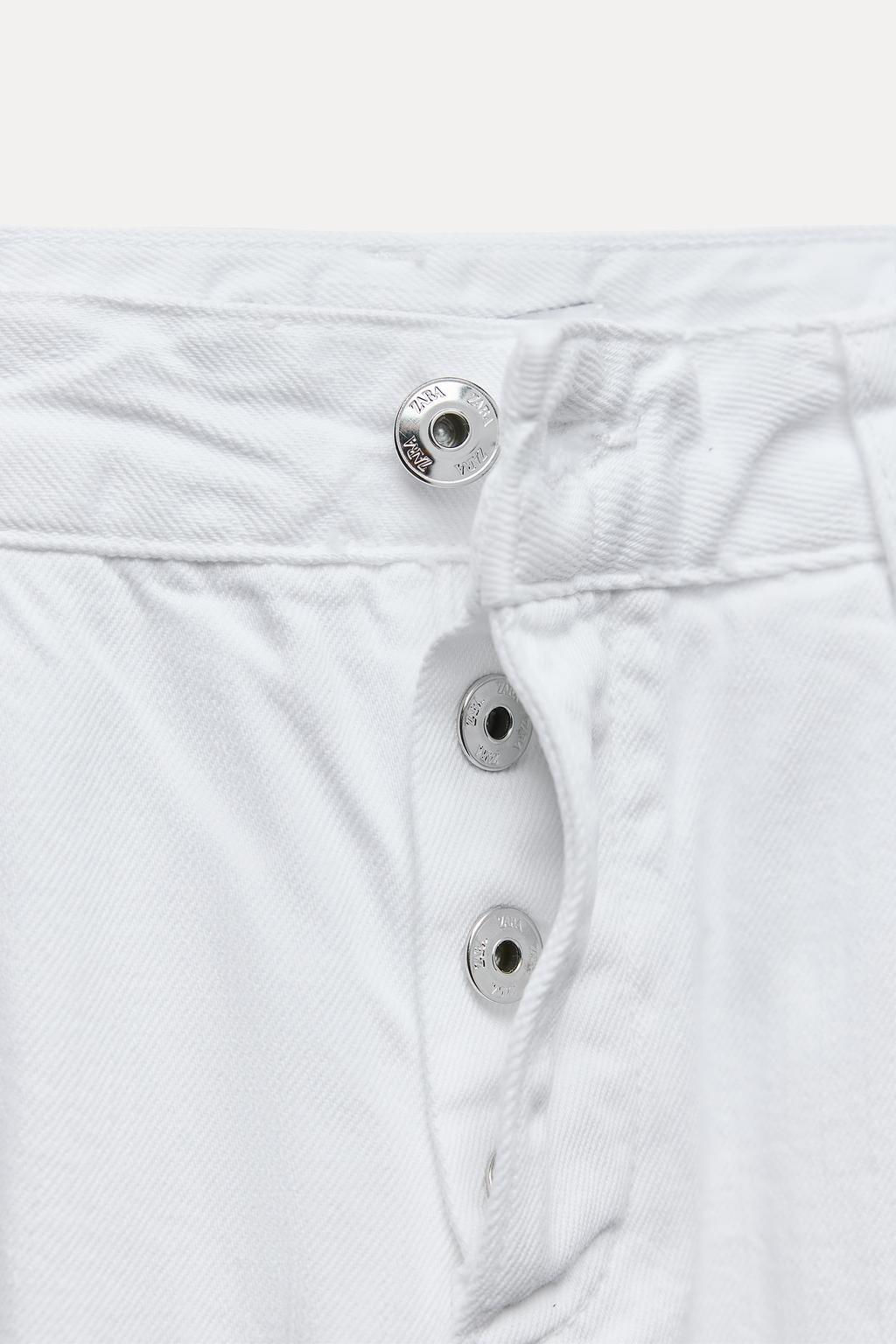 Z1975 SELVEDGE LOOSE WIDE-LEG MID-WAIST JEANS - Zara фото 6