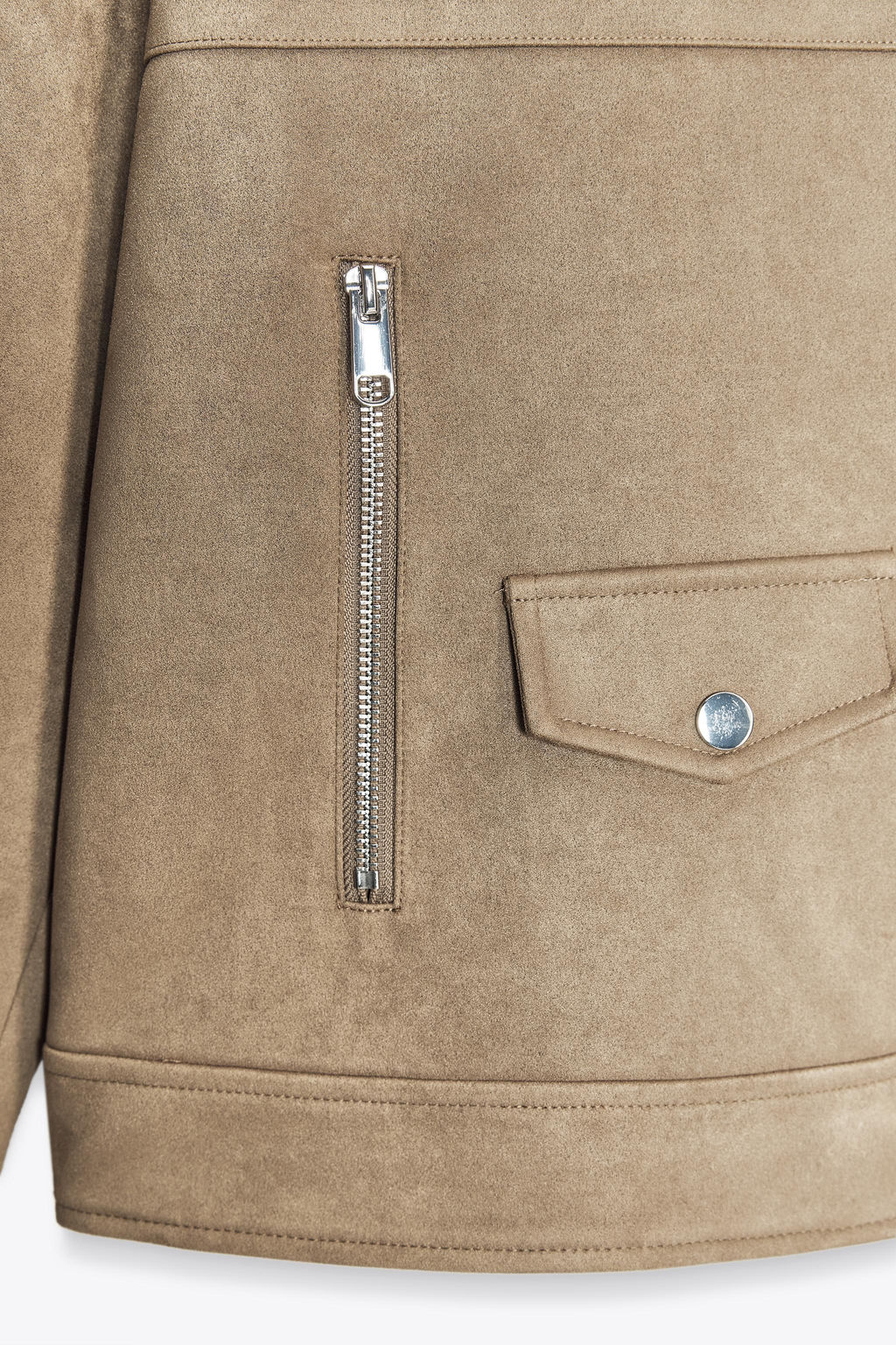 FAUX SUEDE BIKER JACKET - Zara фото 12