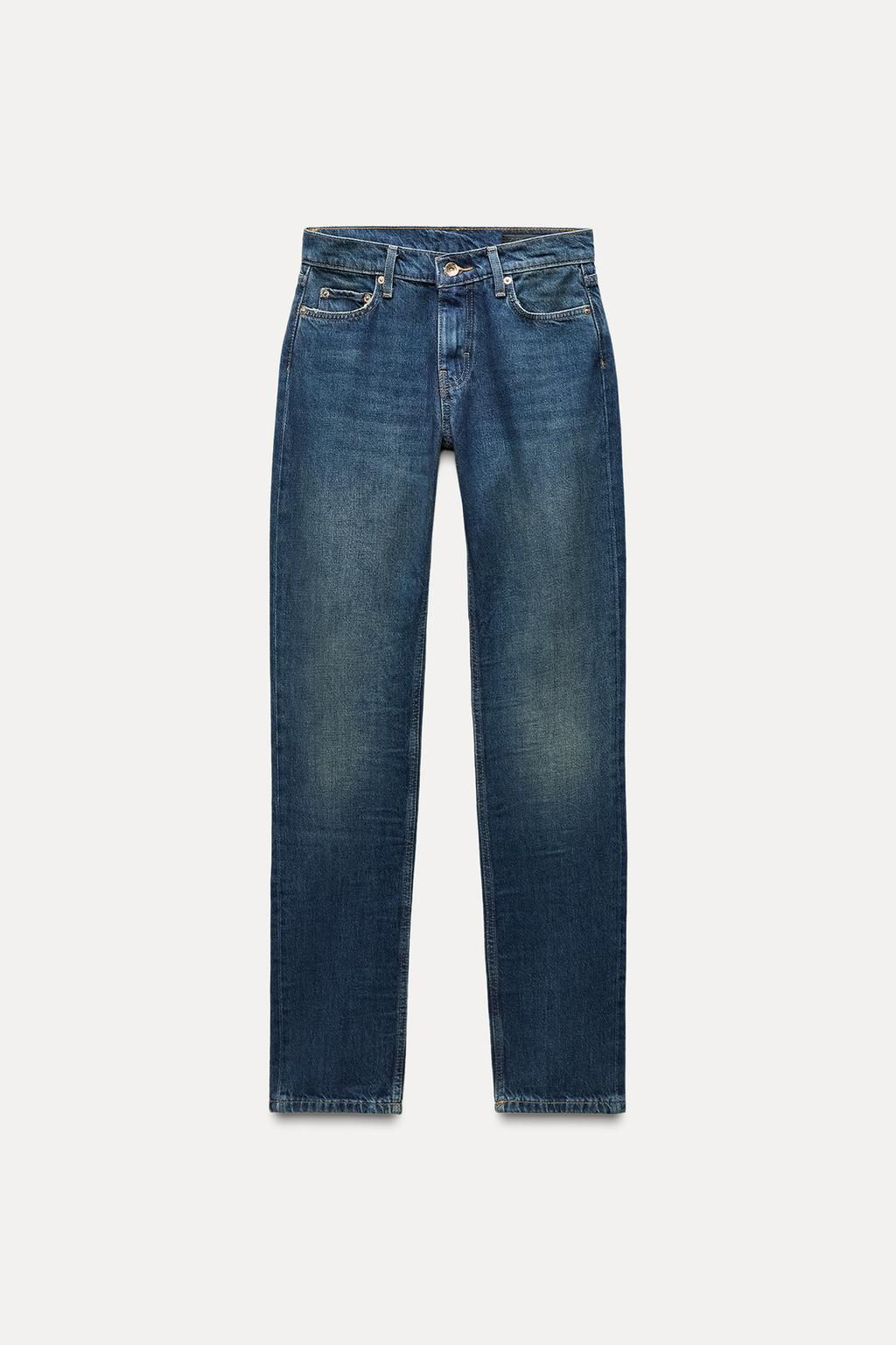 ZW COLLECTION STRAIGHT LOW-RISE JEANS - Zara фото 11