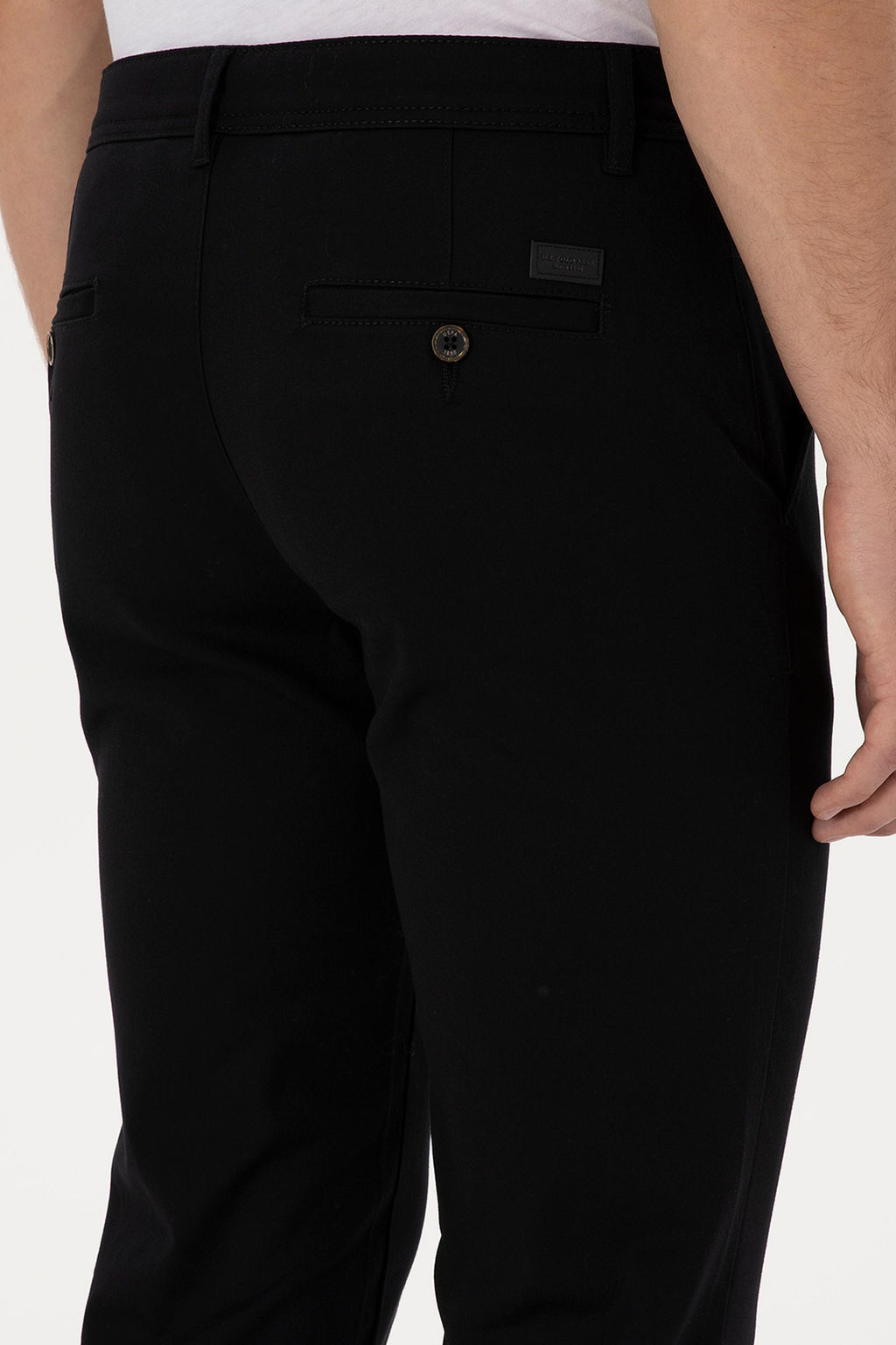 Erkek Siyah Slim Fit Kanvas / Chino Pantolon - U.s. polo assn фото 6