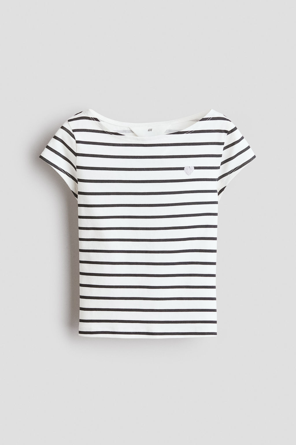 Camiseta con escote barco y detalle decorativo - H&m фото 2