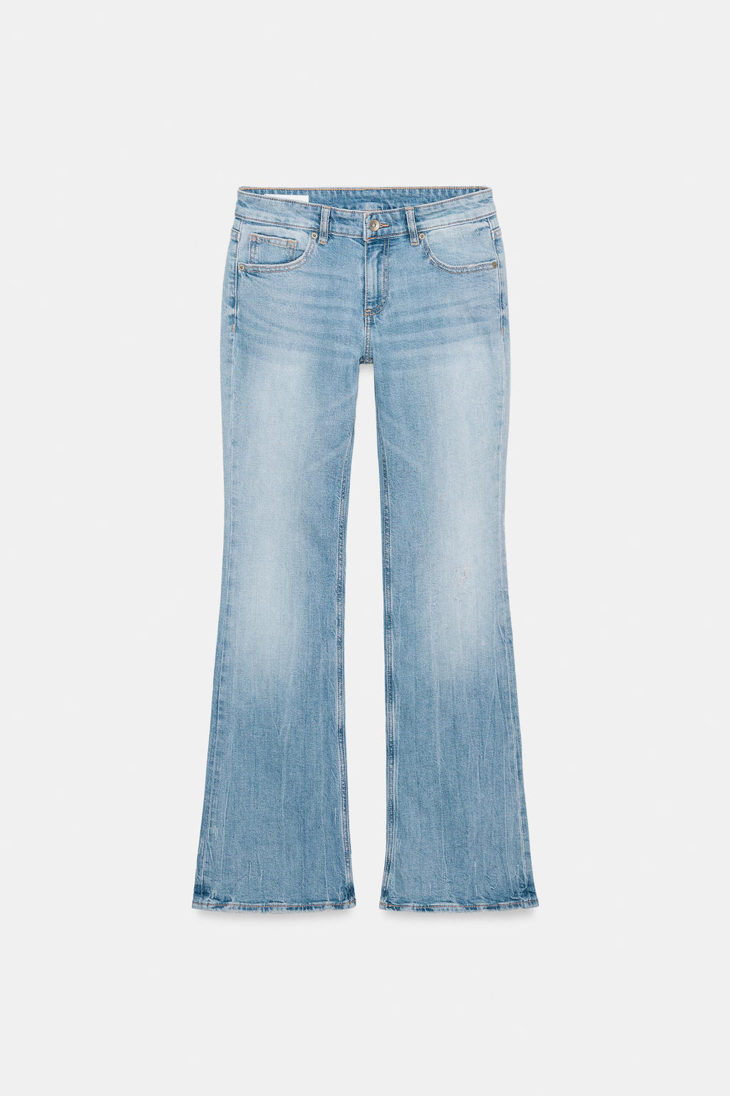 JEANS TRF BOOTCUT TIRO BAJO / Azul claro - Zara фото 8