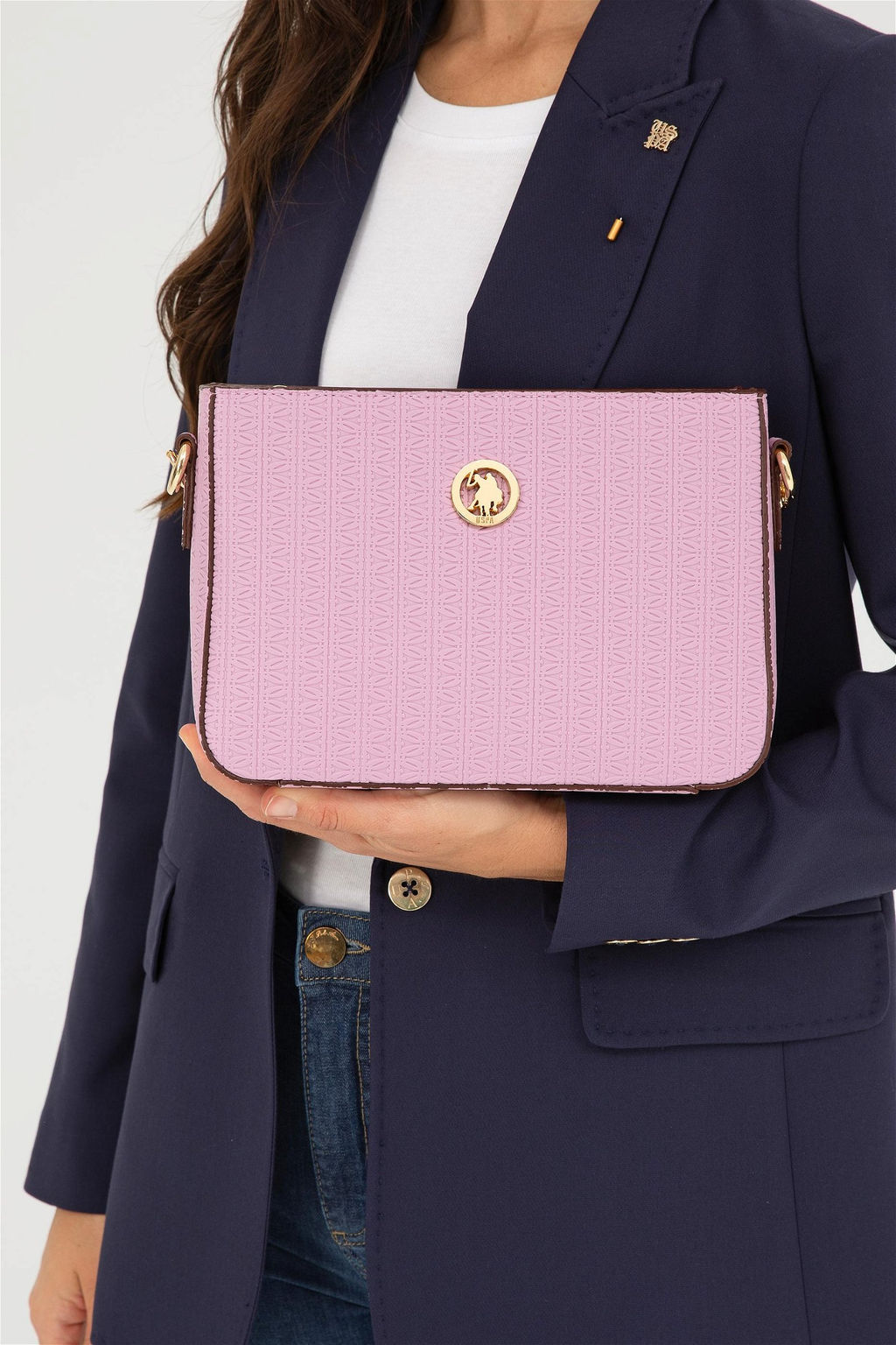 U. S. Polo Assn / Женская фиолетовая сумка через плечо - U.s. polo assn фото 2