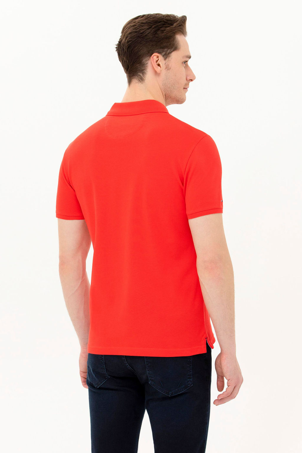 Мужская красная базовая футболка - U.s. polo assn фото 5