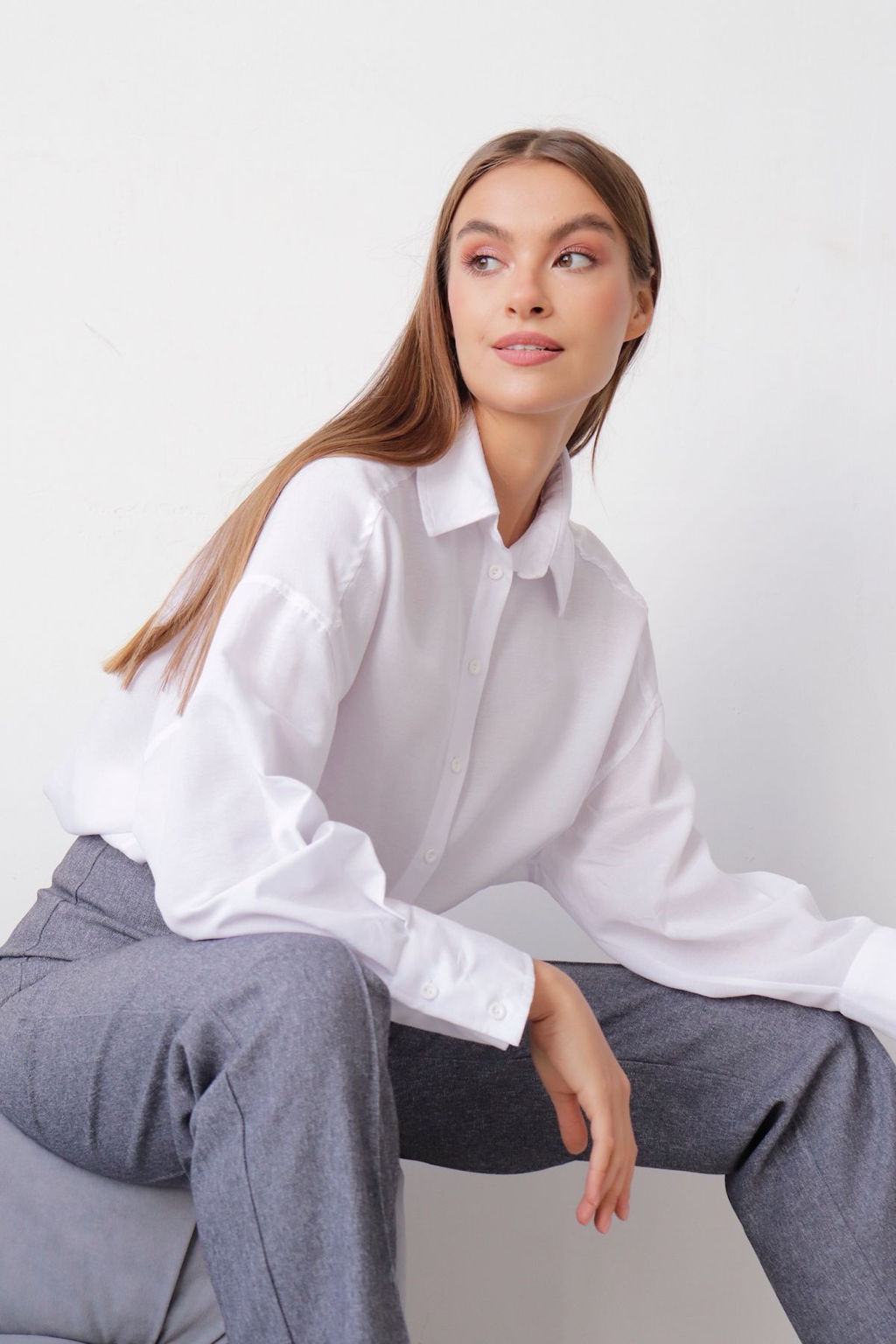 11630 Рубашка белая - Martichelli фото 35