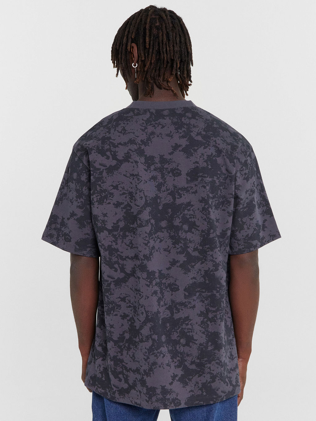 Футболка мужская серая в стиле милитари с принтом в виде звезды миллитари варка на стали1 111846 - Mark formelle фото 4