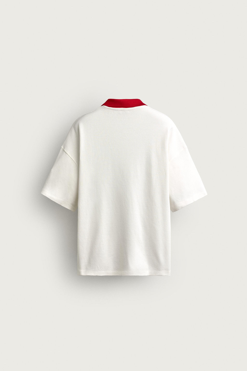 POLO RELAXED FIT F?TBOL RETRO / Rojo / Blanco - Zara фото 8