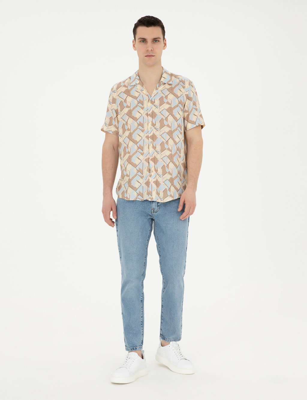 A__k Mavi Tapered Fit Jean Pantolon