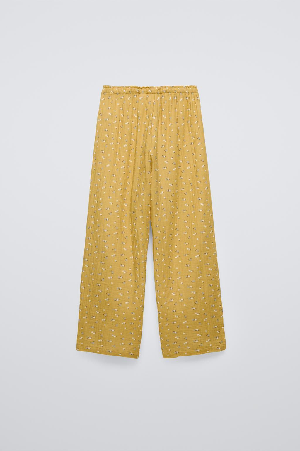 6-14/ FLORAL SHIRT PYJAMAS - Zara фото 6