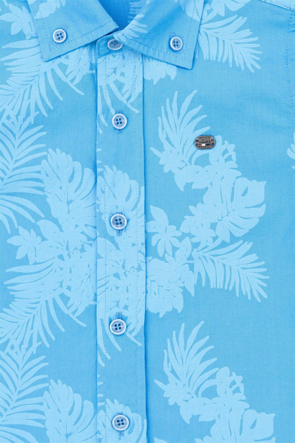 Бирюзовая рубашка с коротким рукавом для мальчика - U.s. polo assn фото 3