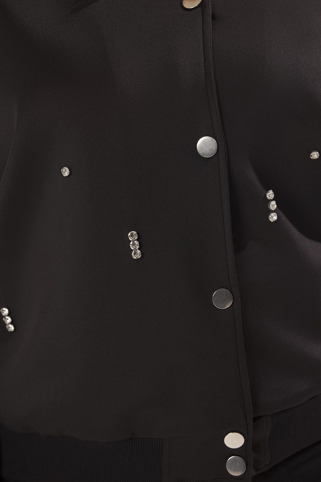 TRENDYOLMILLA Siyah Regular Tas Detayl? Bomber Ceket Mont TWOSS25MO00035 фото 8