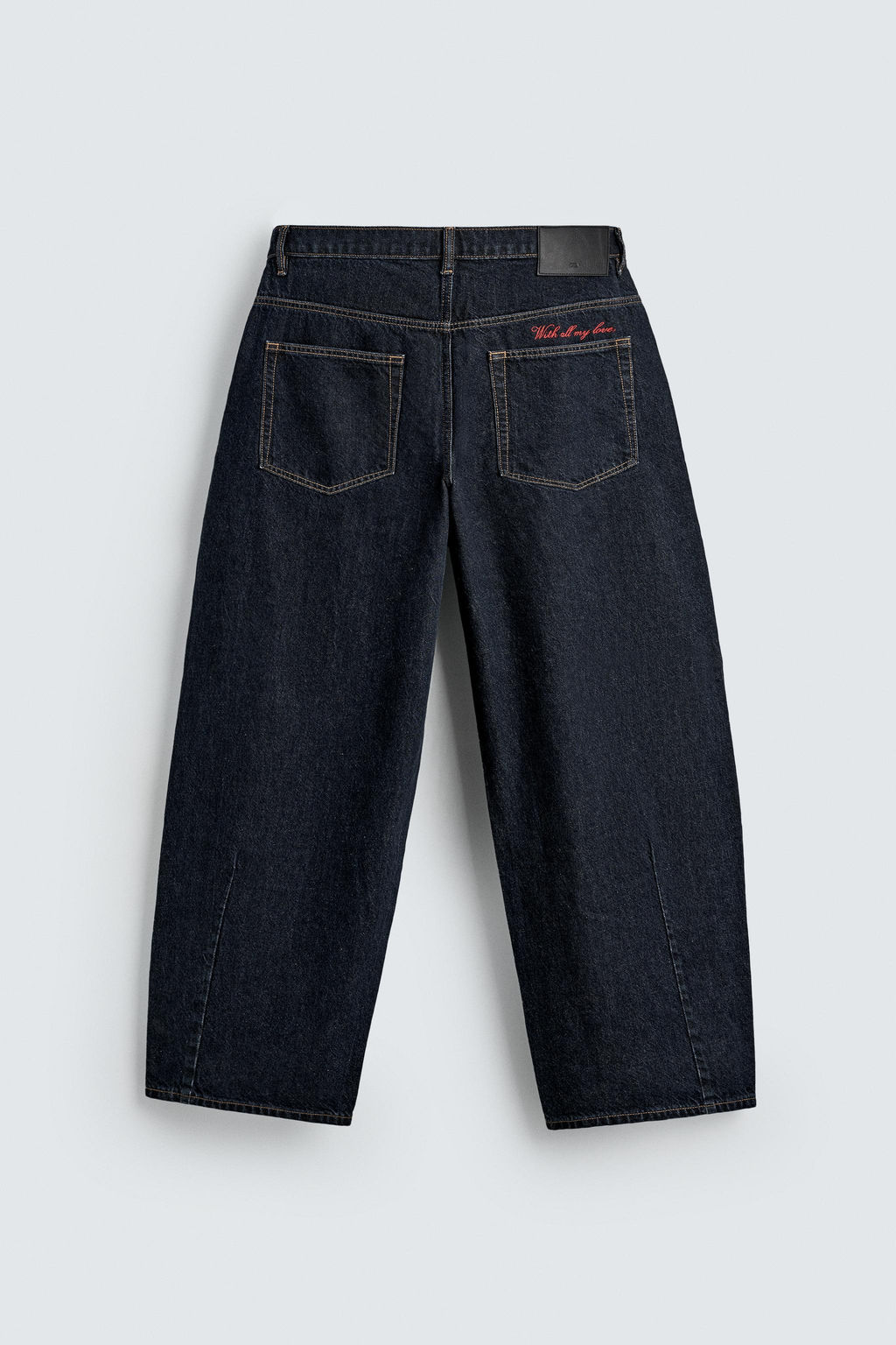 JEANS BALLOON FIT BORDADO CUPIDO / Azul - Zara фото 8