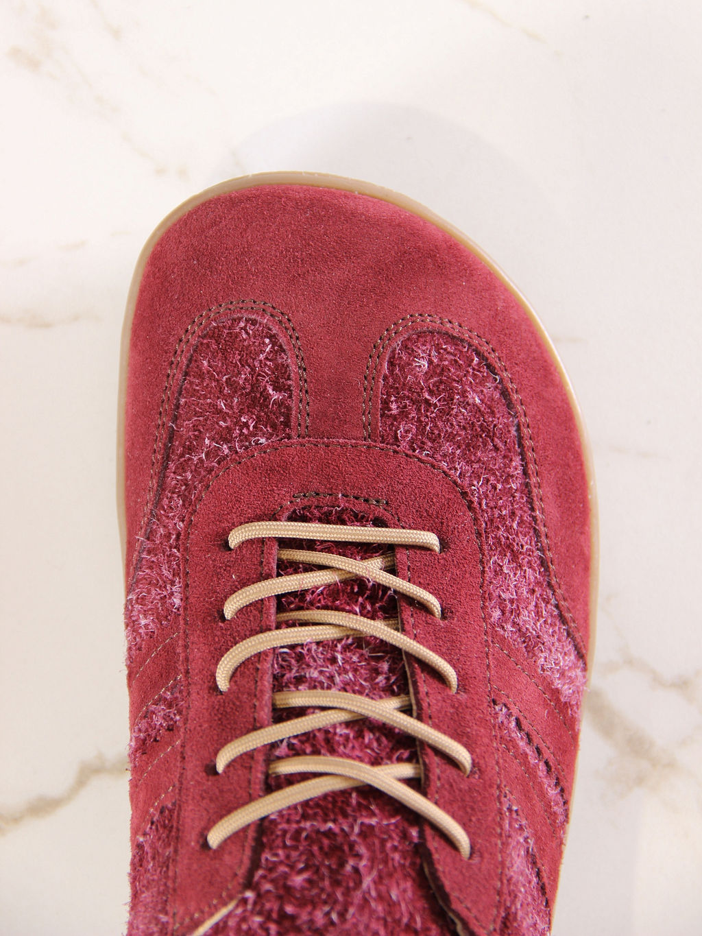 Кеды босоногие натуральная замша бордовые 184.natabr.Бордовая замша+бордовый джангл/Кожа