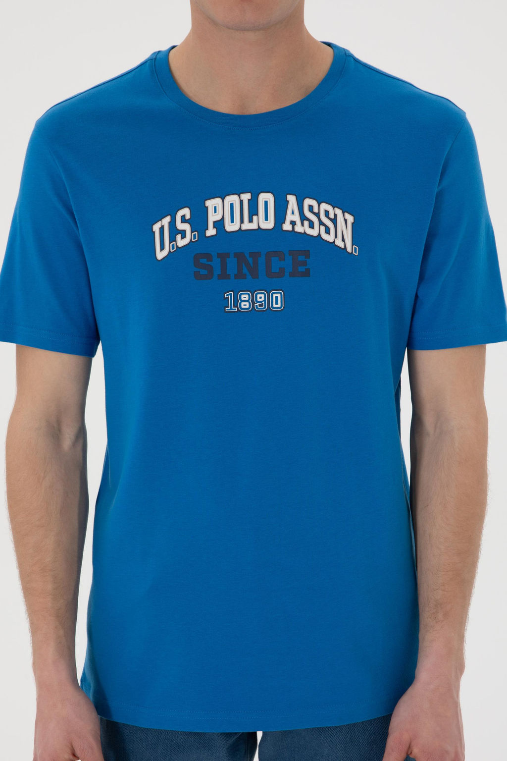 Erkek Regular Fit Bisiklet Yaka Kobalt Mavi Ti__rt Sepette S_rpriz _ndirim - U.s. polo assn фото 6