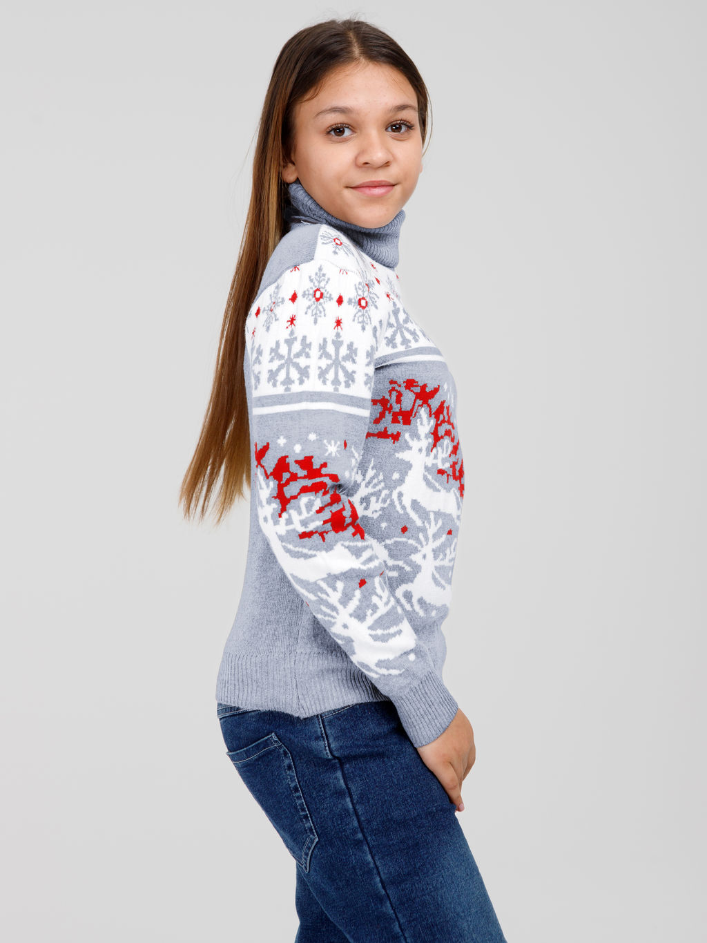 Свитер для девочек - Синий мир фото 13