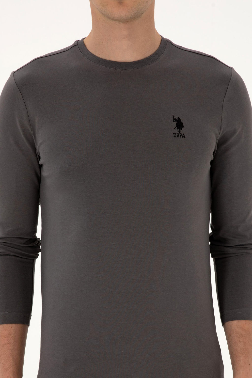 Erkek Gri Basic Sweatshirt Sepette S_rpriz _ndirim - U.s. polo assn фото 6