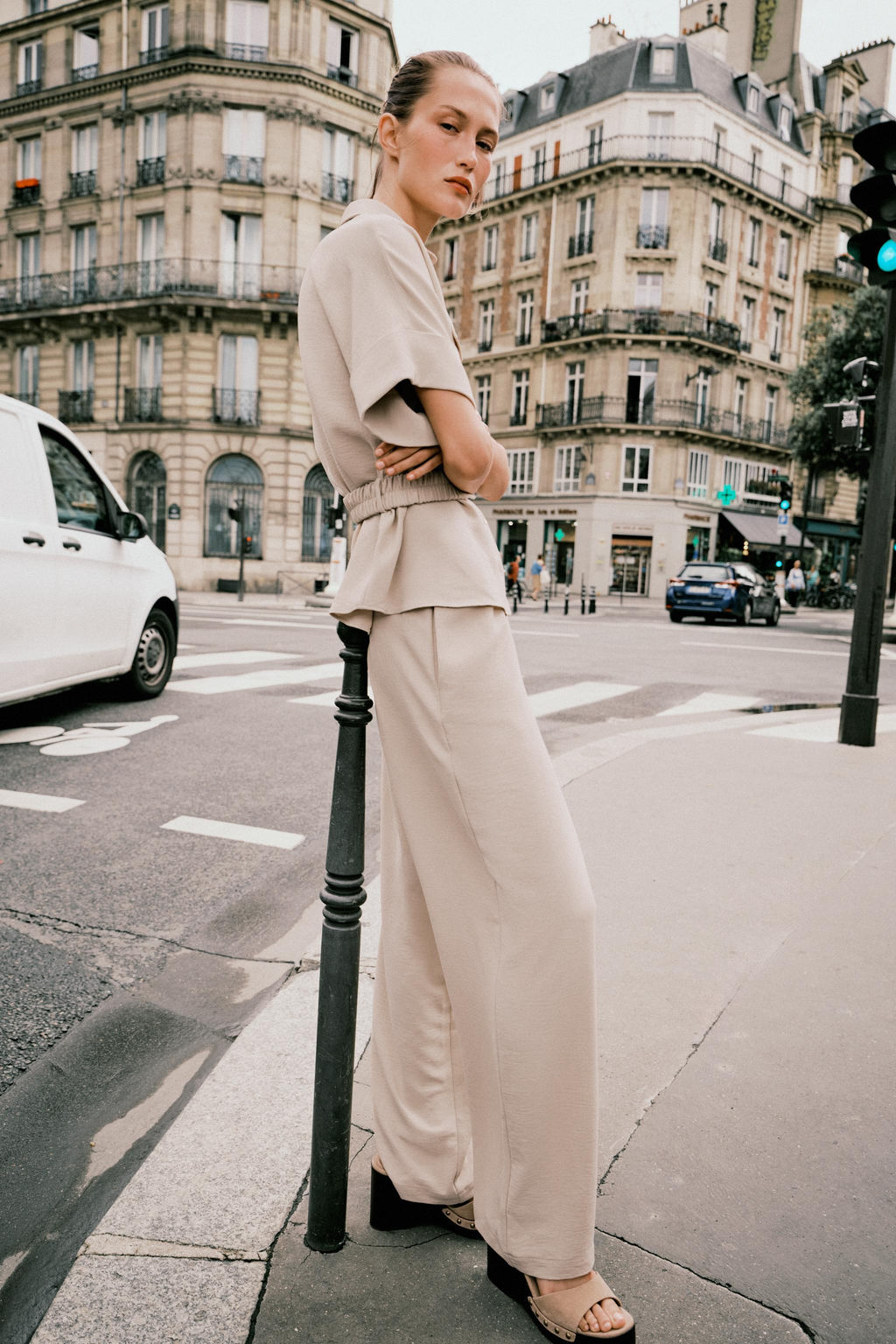 FLOWING WIDE-LEG TROUSERS - Zara фото 4