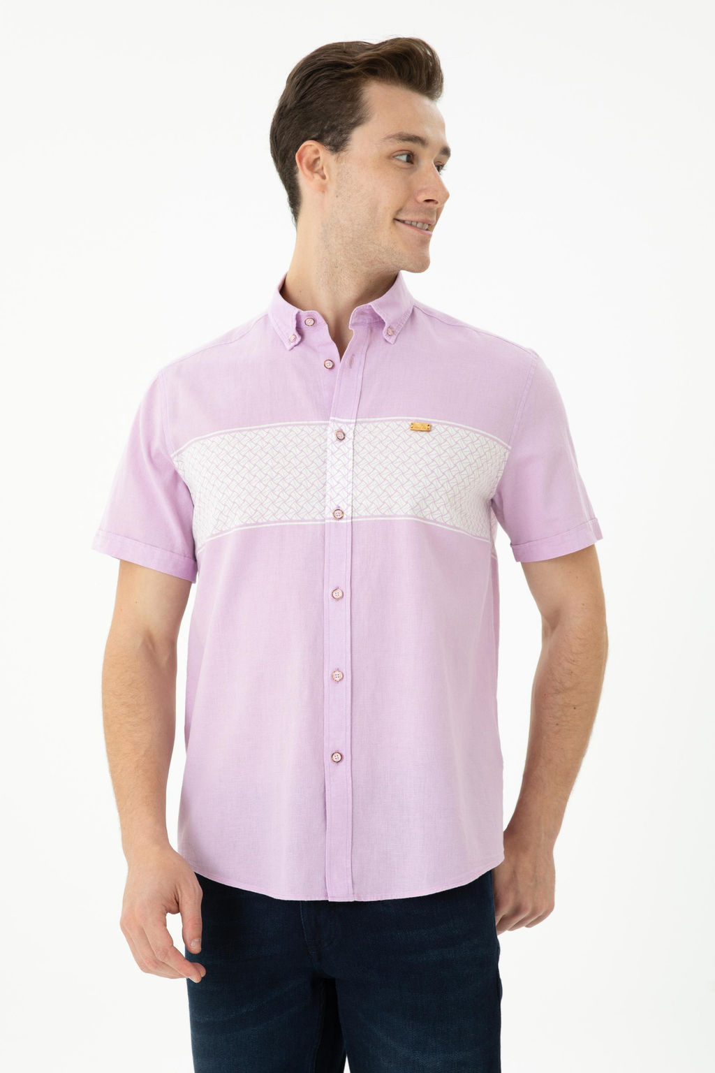 U. S. Polo Assn Мужская рубашка с коротким рукавом Magnolia - U.s. polo assn фото 17