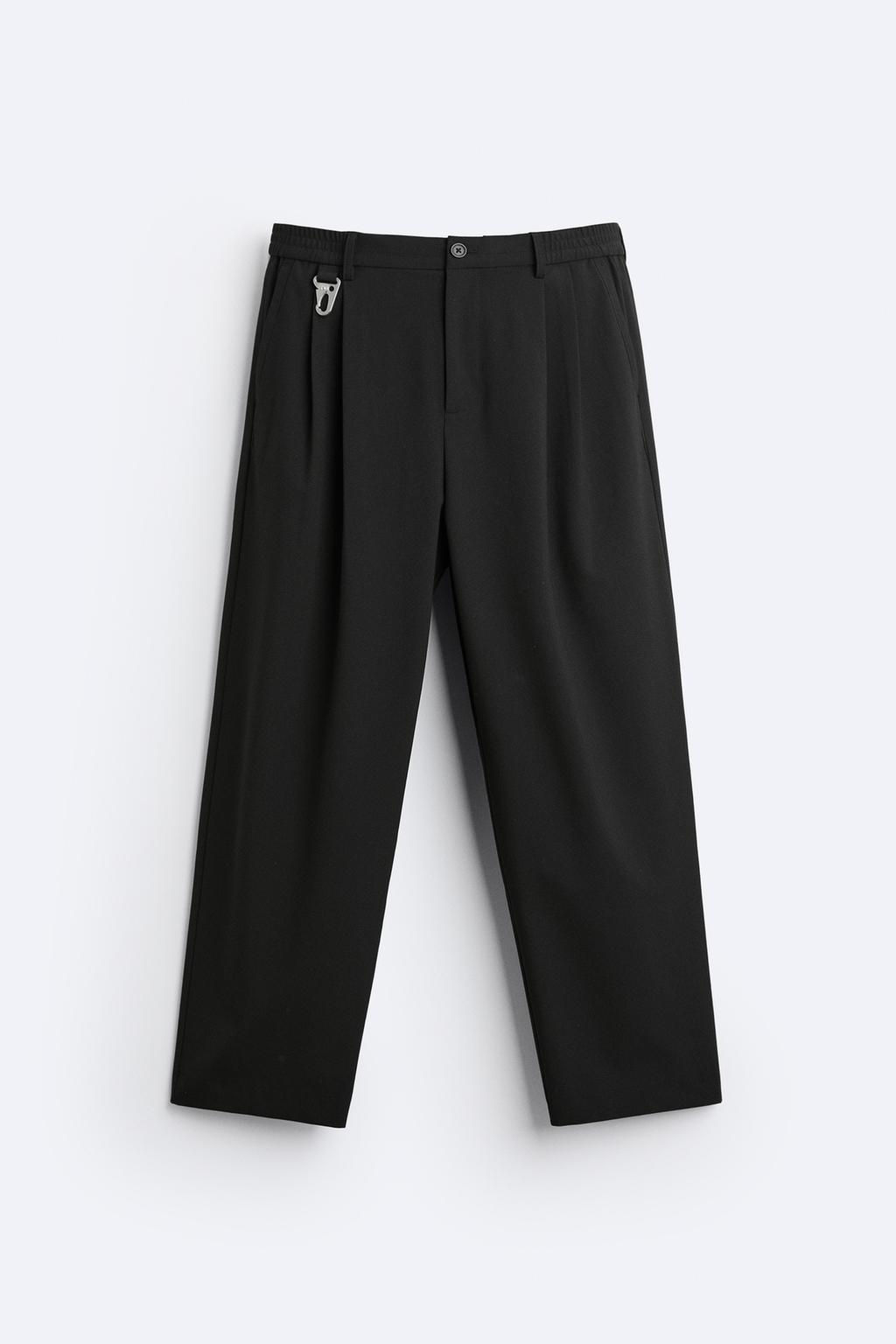 WIDE-FIT PLEATED TROUSERS - Zara фото 15