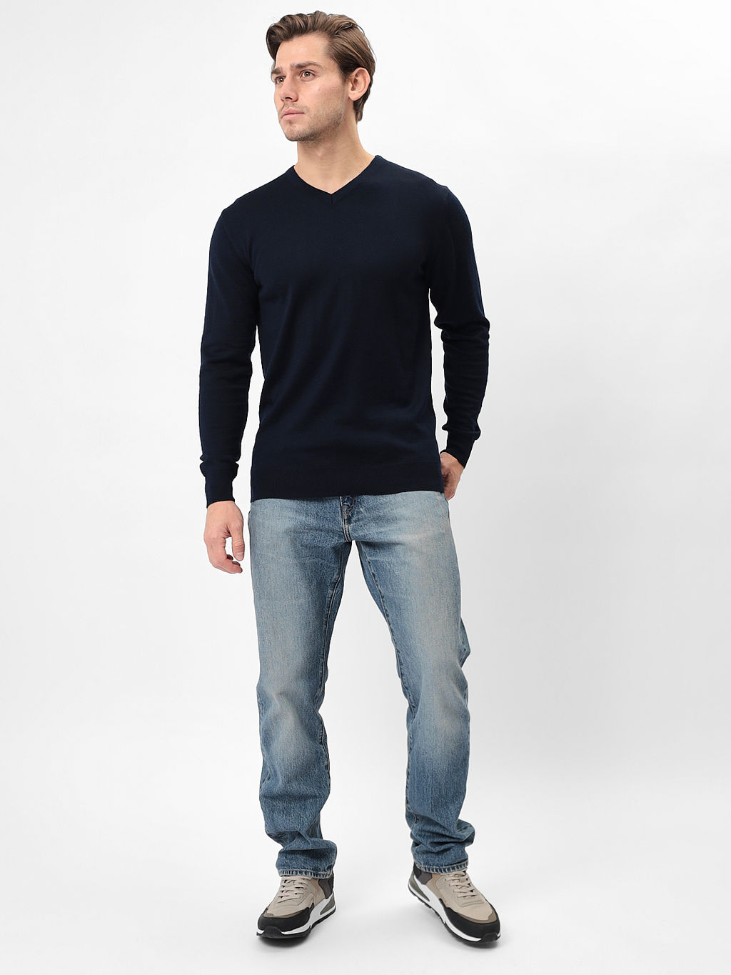 Джемпер мужской GREG G124-EV (т.синий)  фото 2