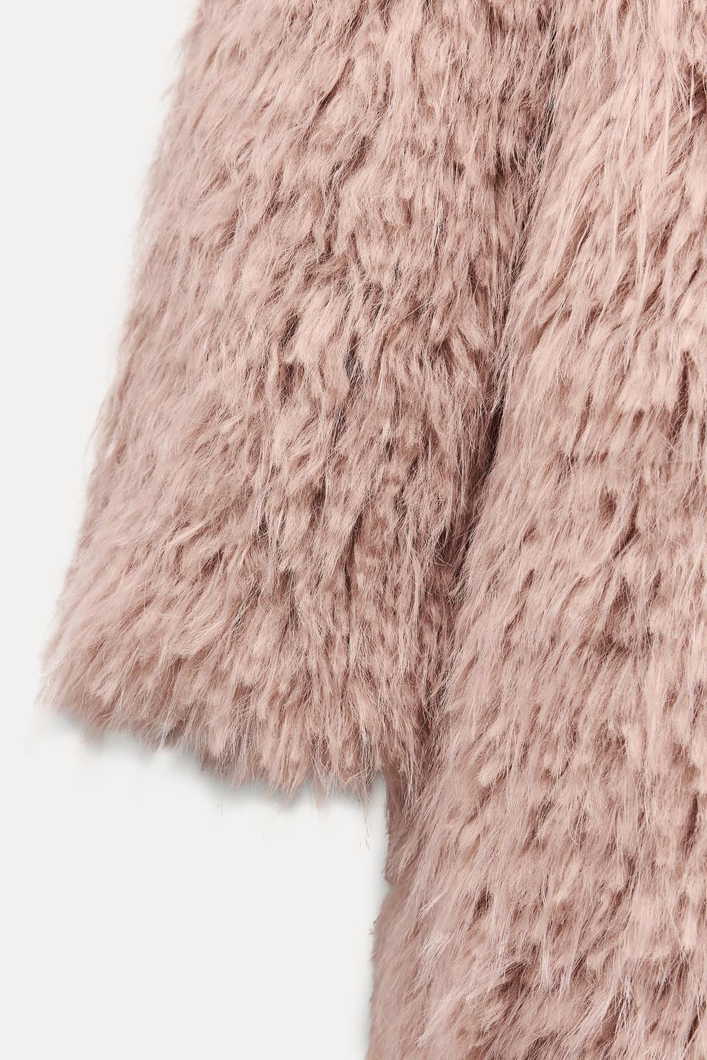 ZW COLLECTION FAUX FUR COAT - Zara фото 6