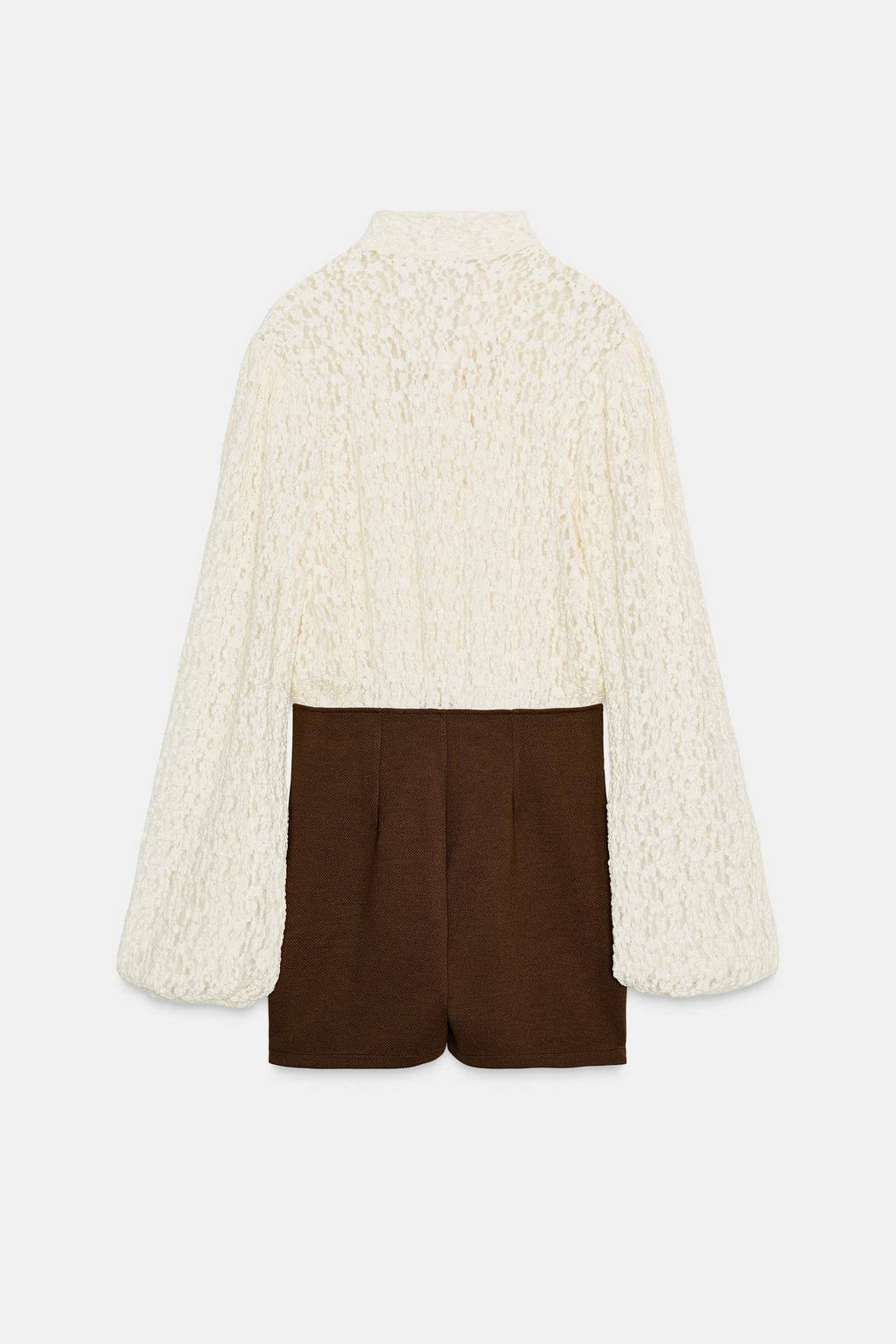 CONTRAST TIE PLAYSUIT - Zara фото 7