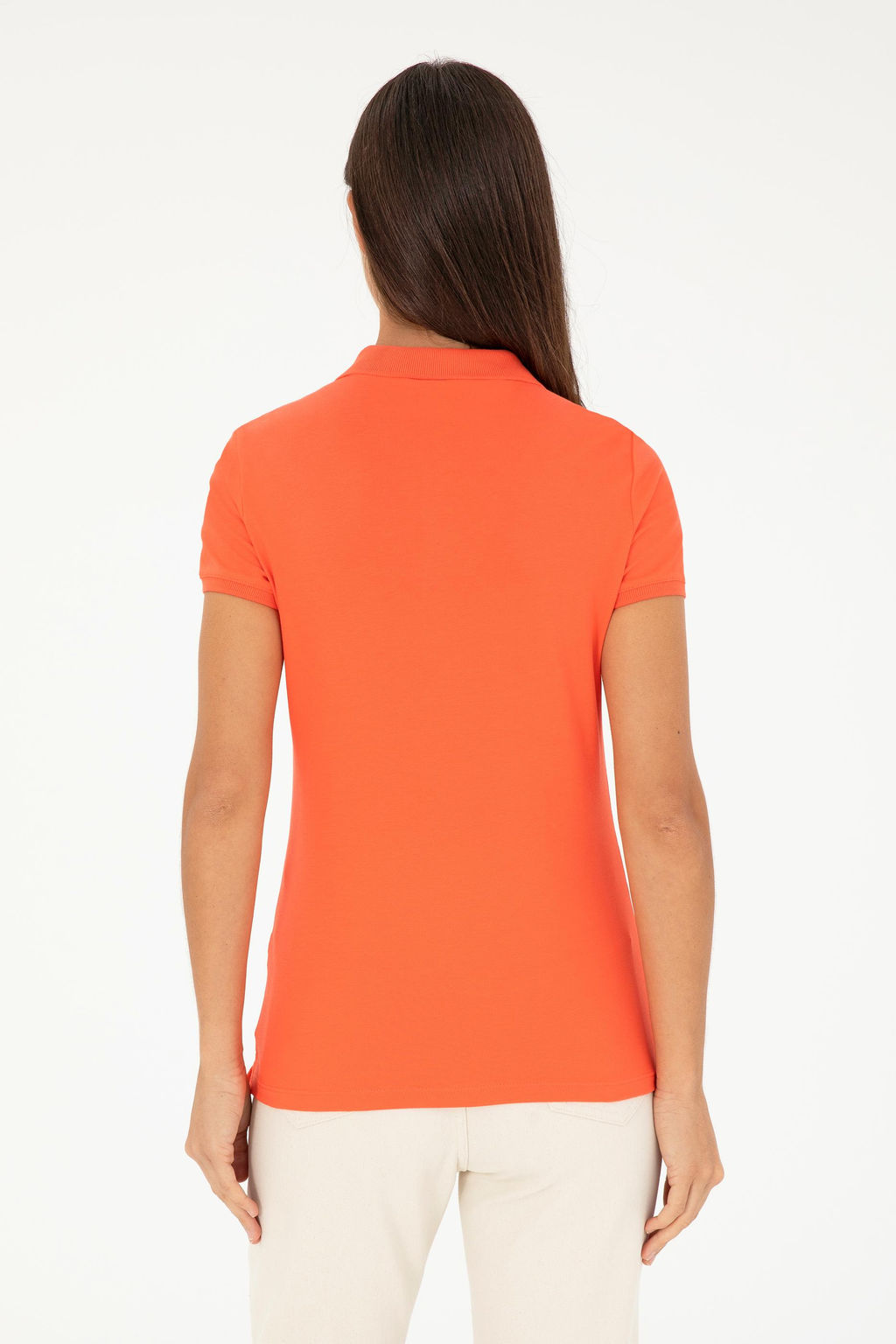 Женская базовая футболка с цветком граната - U.s. polo assn фото 5