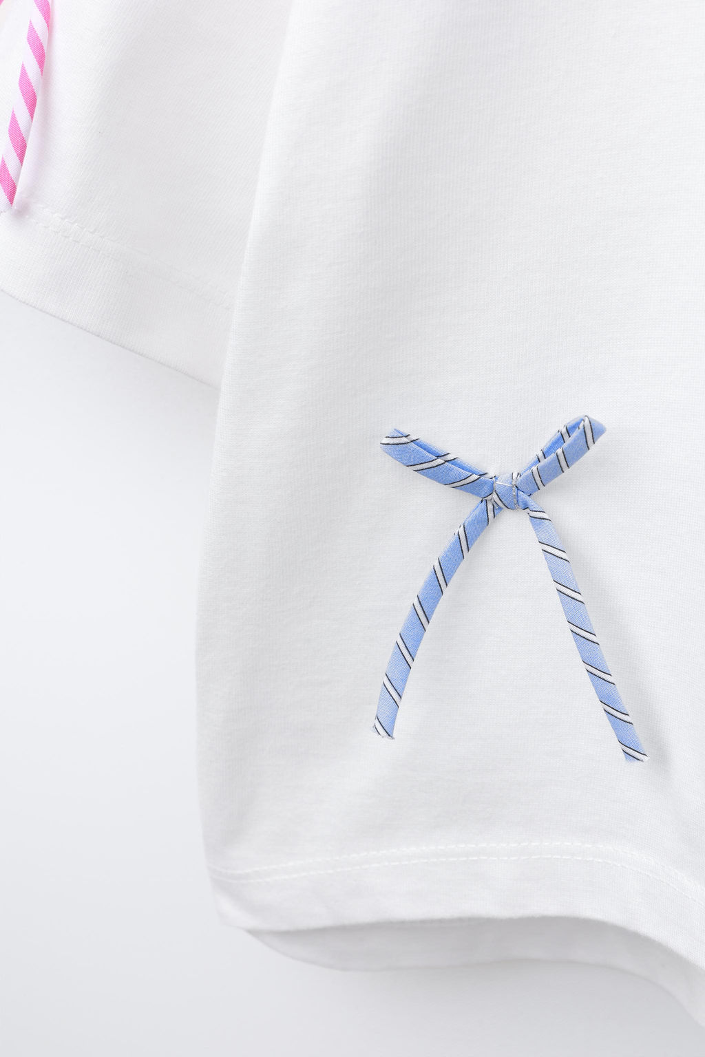 T-SHIRT WITH BOWS - Zara фото 4