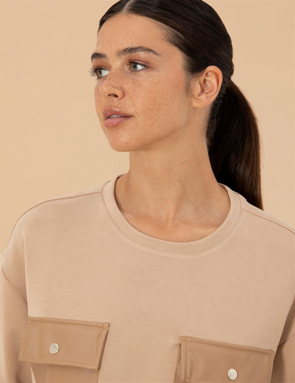 Bej Sweatshirt - Pierre cardin фото 2
