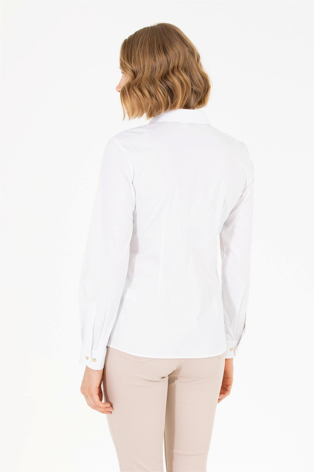 U. S. Polo Assn Женская белая базовая рубашка с длинным рукавом - U.s. polo assn фото 12