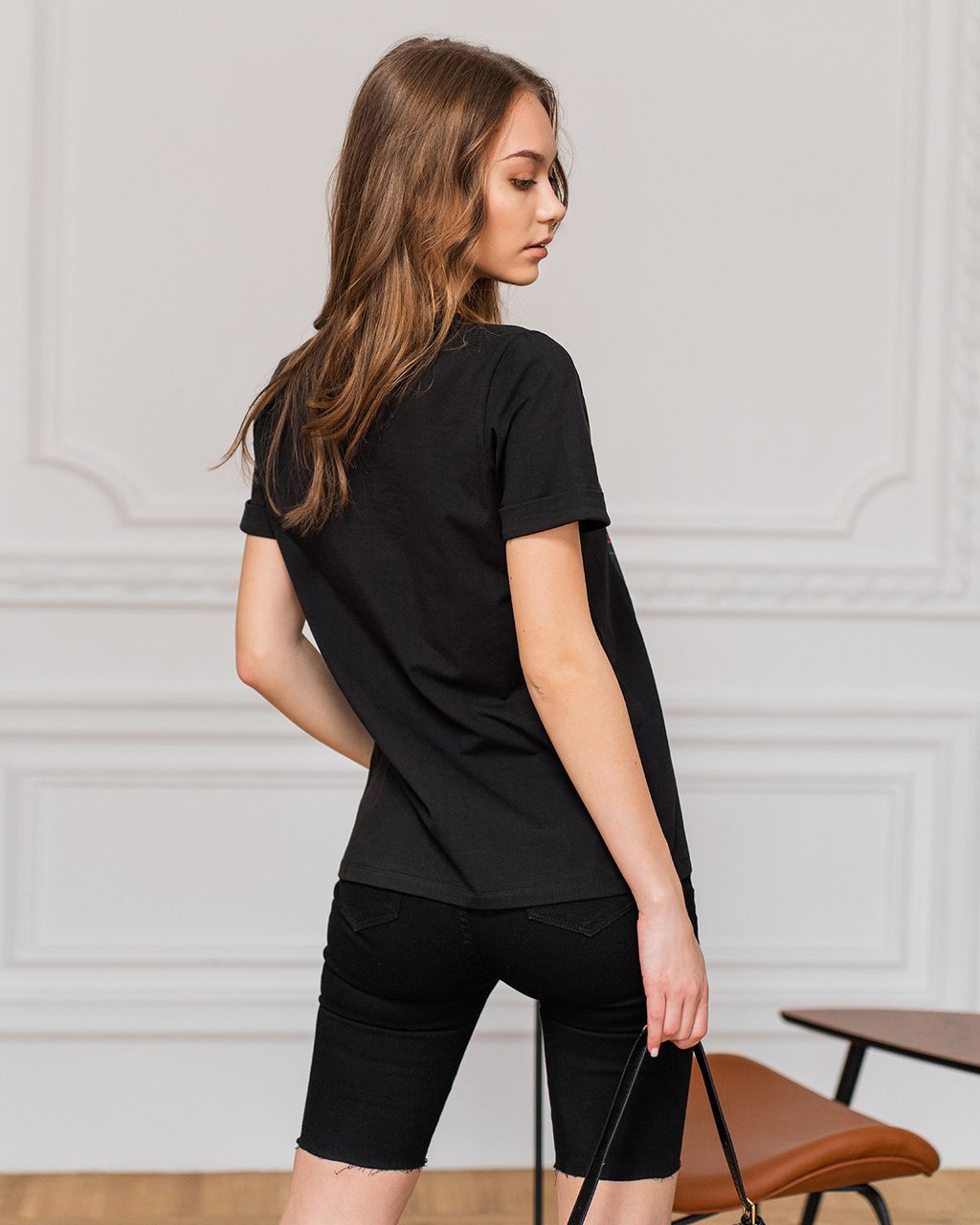 Футболка с шёлковой вставкой FSK112 - Sahar art lab фото 9