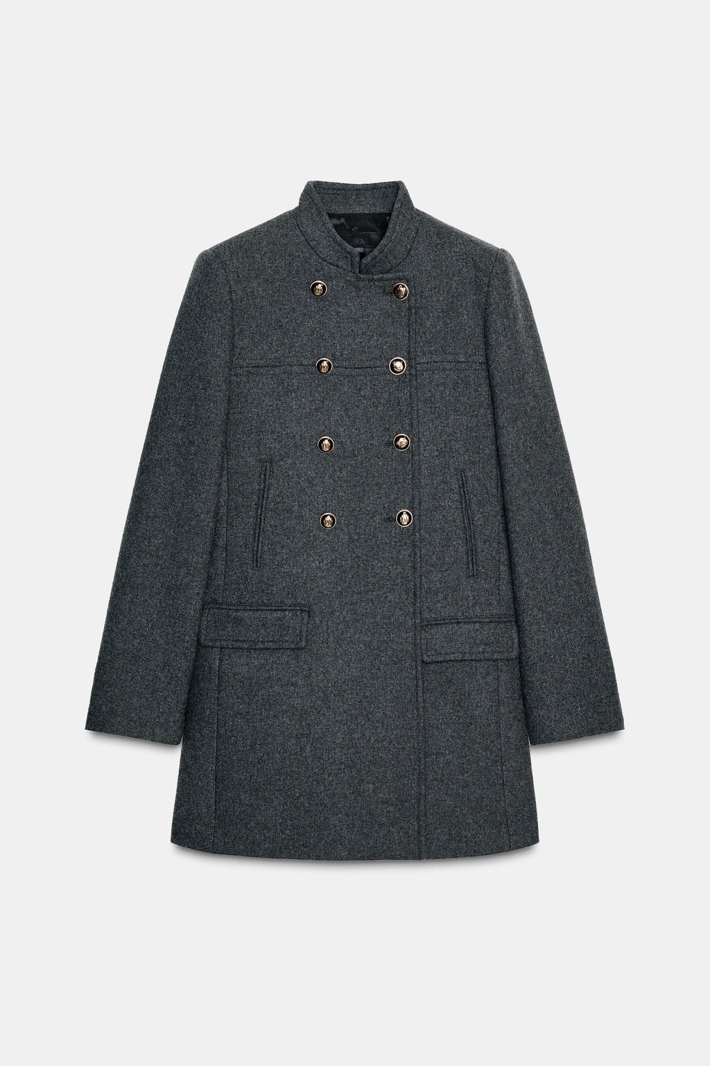 WOOL BLEND DOUBLE-BREASTED COAT - Zara фото 6