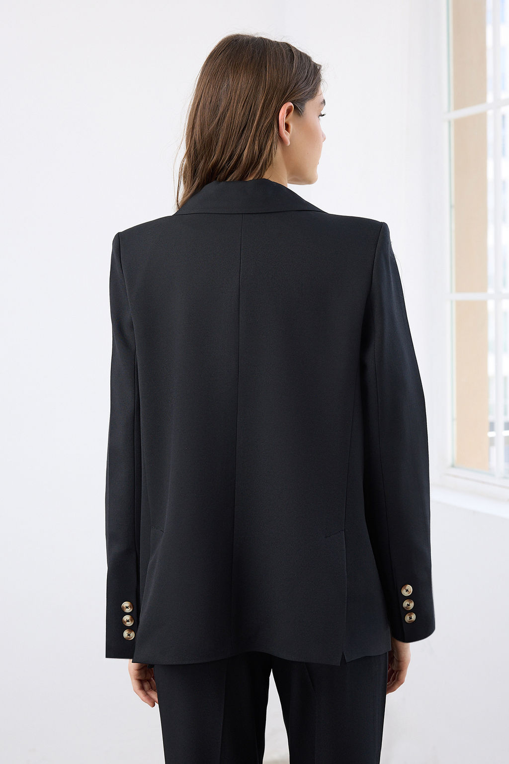 TRENDYOLMILLA Limited Edition Vizon Regular Astarl? Dokuma Blazer Ceket TWOAW23BC00132 фото 11