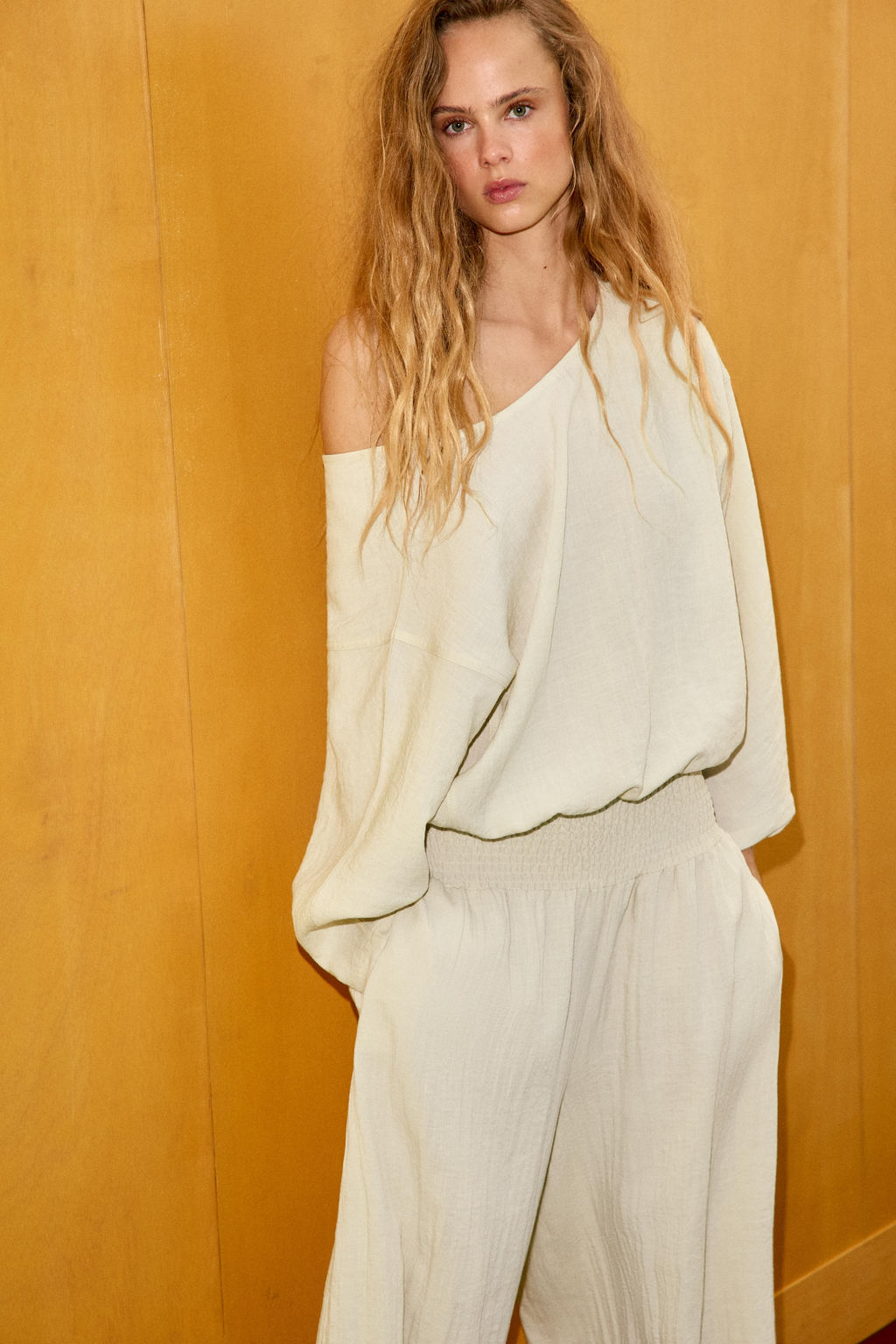 CAMISA CAPA CUADROS / Beige - Zara фото 3