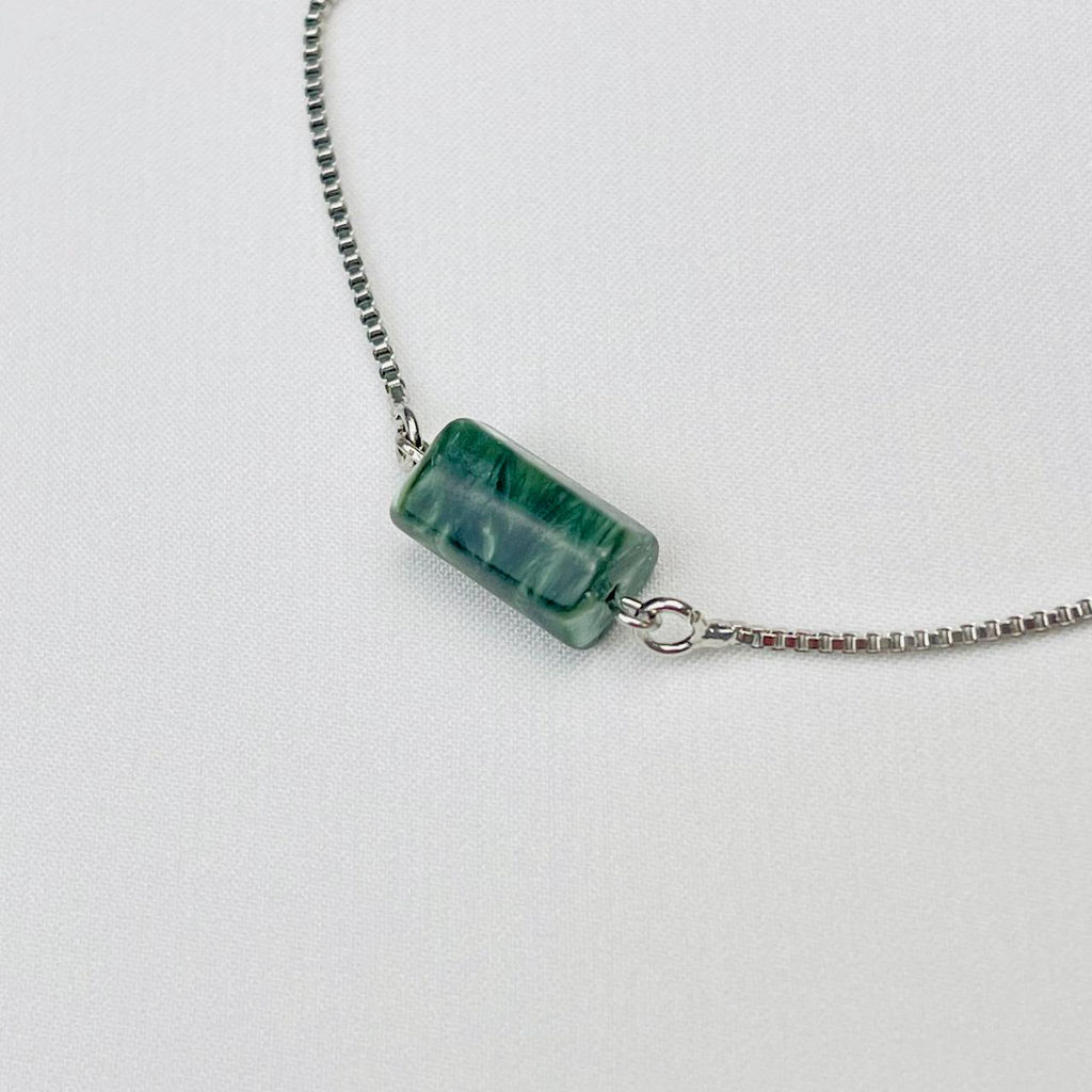 Браслет регулируемый с камнем Серафинит - Радуга самоцветов фото 3