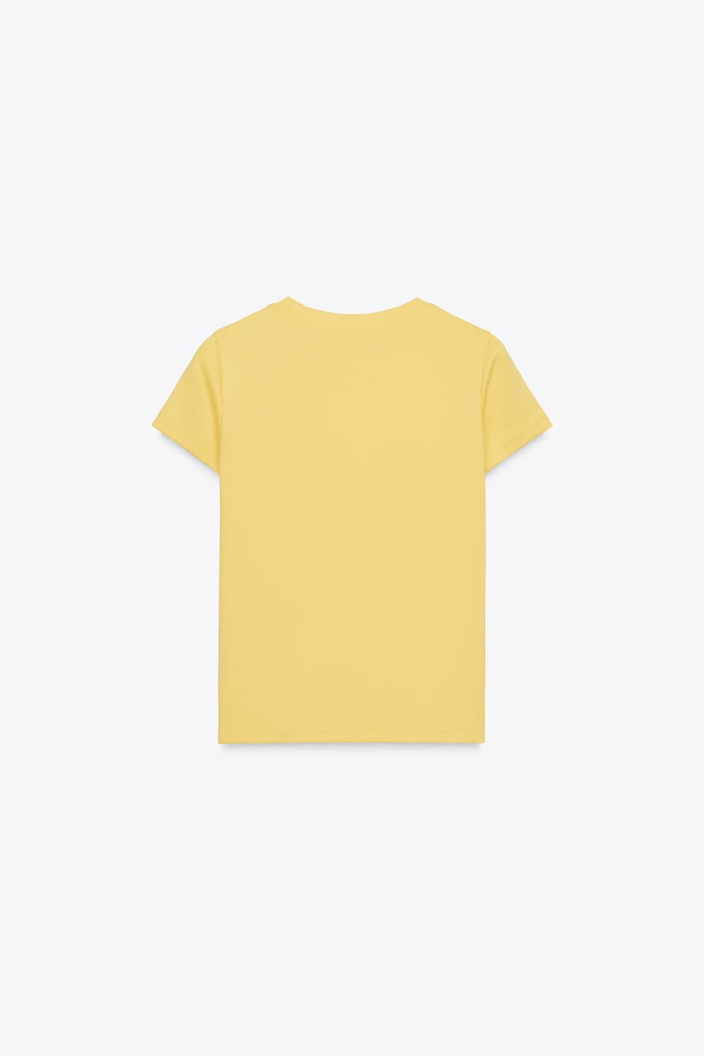 T-SHIRT WITH TEXT PRINT - Zara фото 14