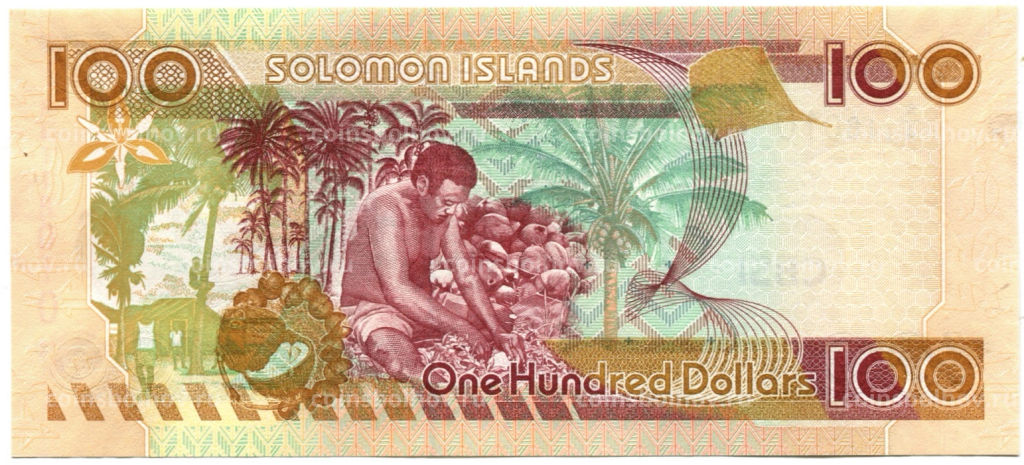 Банкнота 100 долларов 2009 года Соломоновы Острова