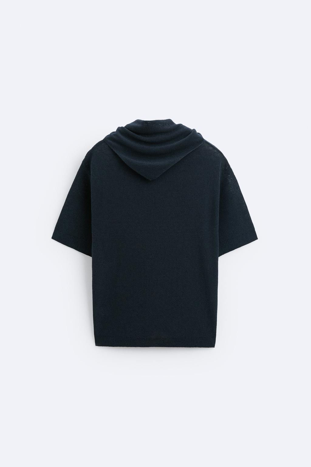 KNIT T-SHIRT WITH NECKERCHIEF - Zara фото 6