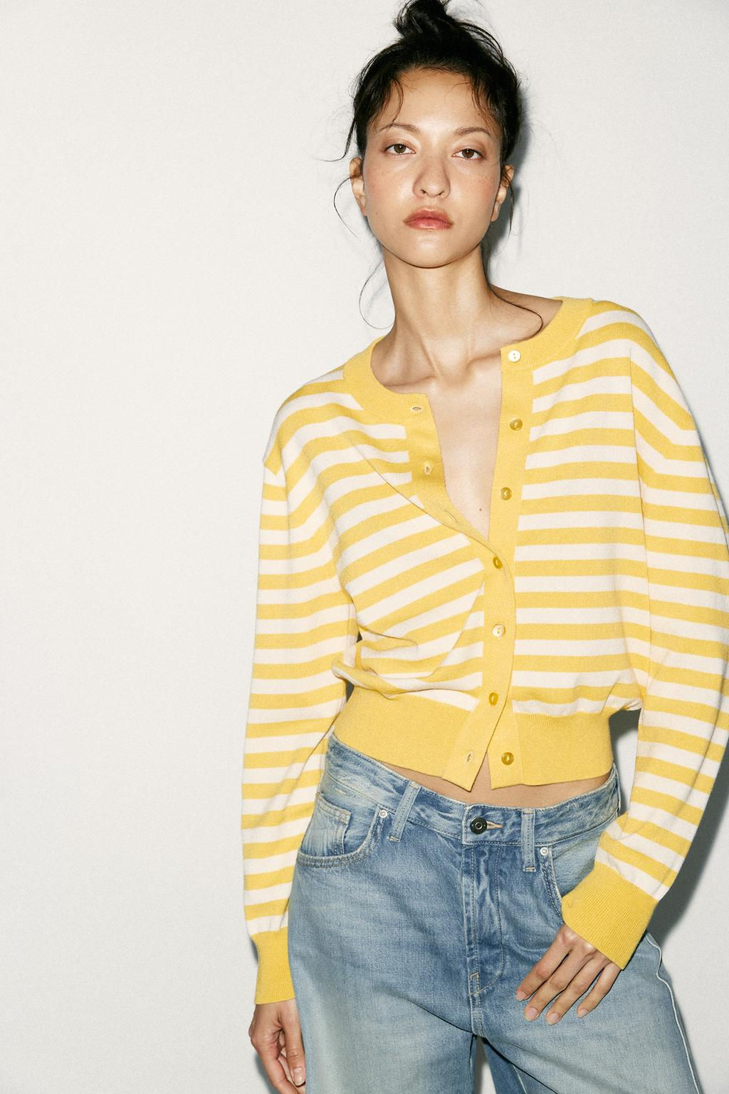 STRIPED KNIT CARDIGAN - Zara фото 18