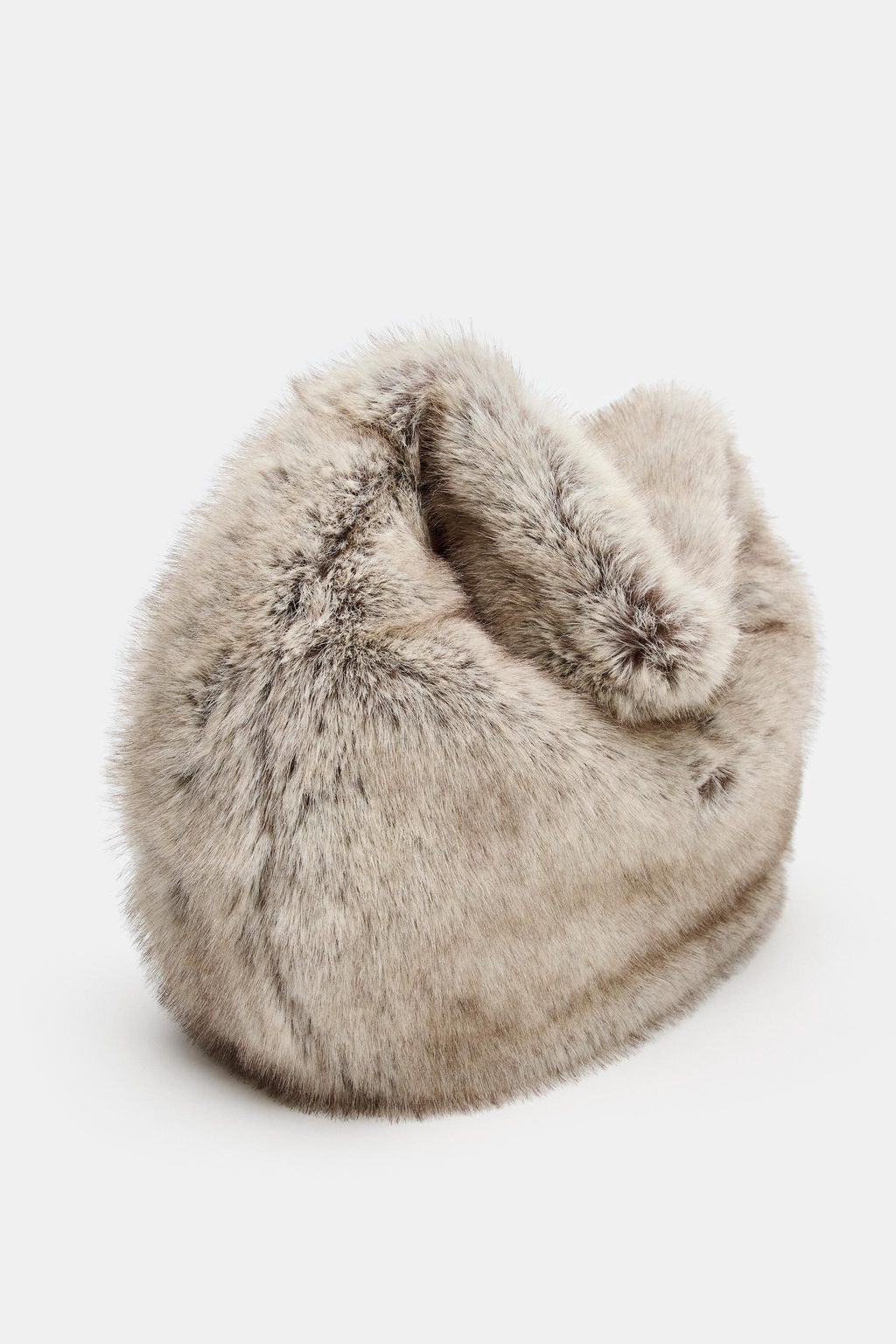 MAXI FAUX FUR BUCKET BAG - Zara фото 4