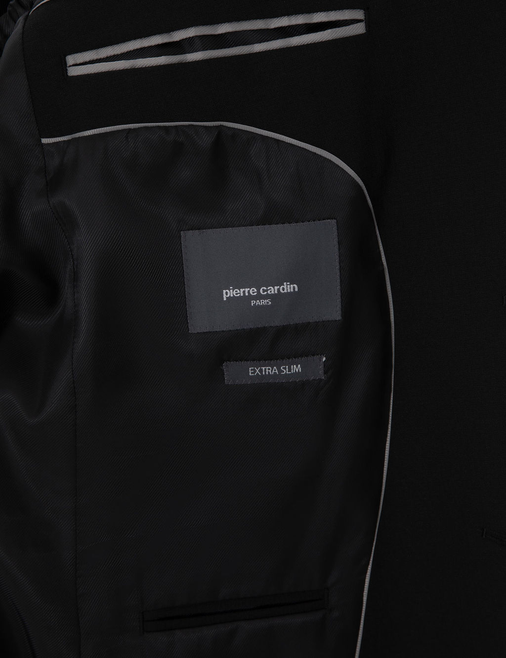 Siyah Ex. Slim Fit Yelekli Tak_m Elbise