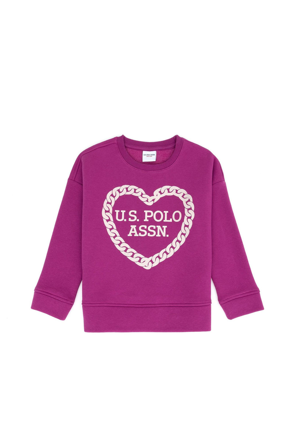 Фиолетовый свитшот для девочки - U.s. polo assn фото 4