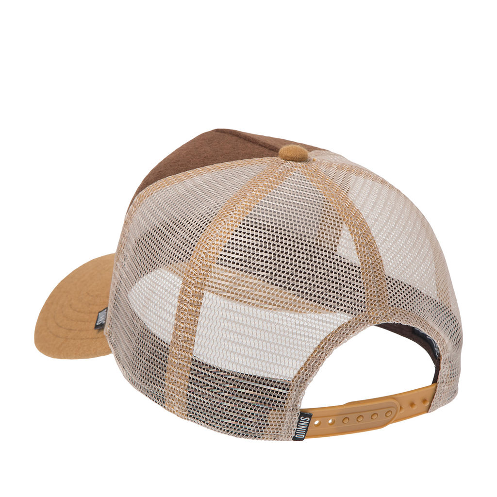 Бейсболка DJINNS арт. HFT Lazy Barista (коричневый / бежевый)