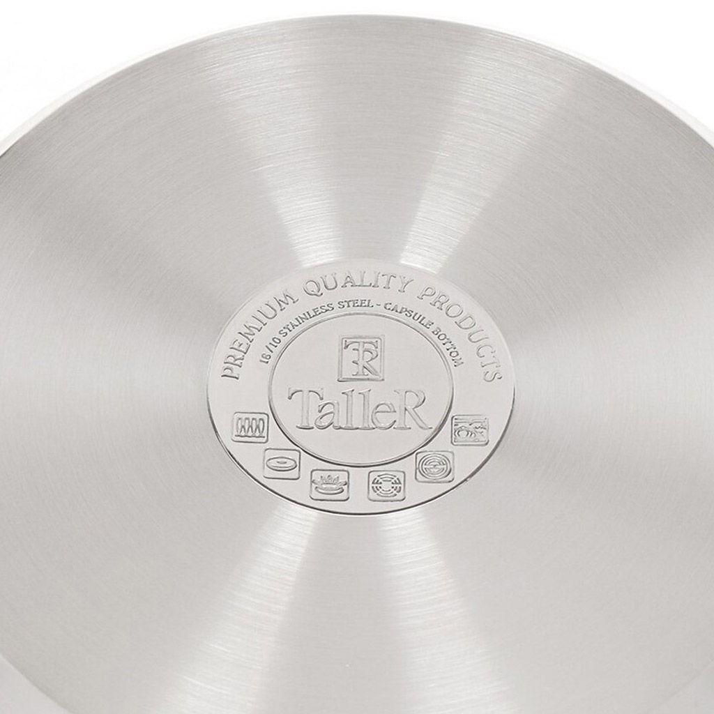 Кастрюля из нержавеющей стали Грейси 2,2л, д18см, h9,4см, s0,5мм, дно s4мм, стеклянная жаропрочная крышка, стальной обод, пароотвод, капсулированное дно, полировка внешняя - матовая, внутренняя - матовая, мерная шкала, бакелитовые ненагревающиеся р - Домашняя мода фото 5