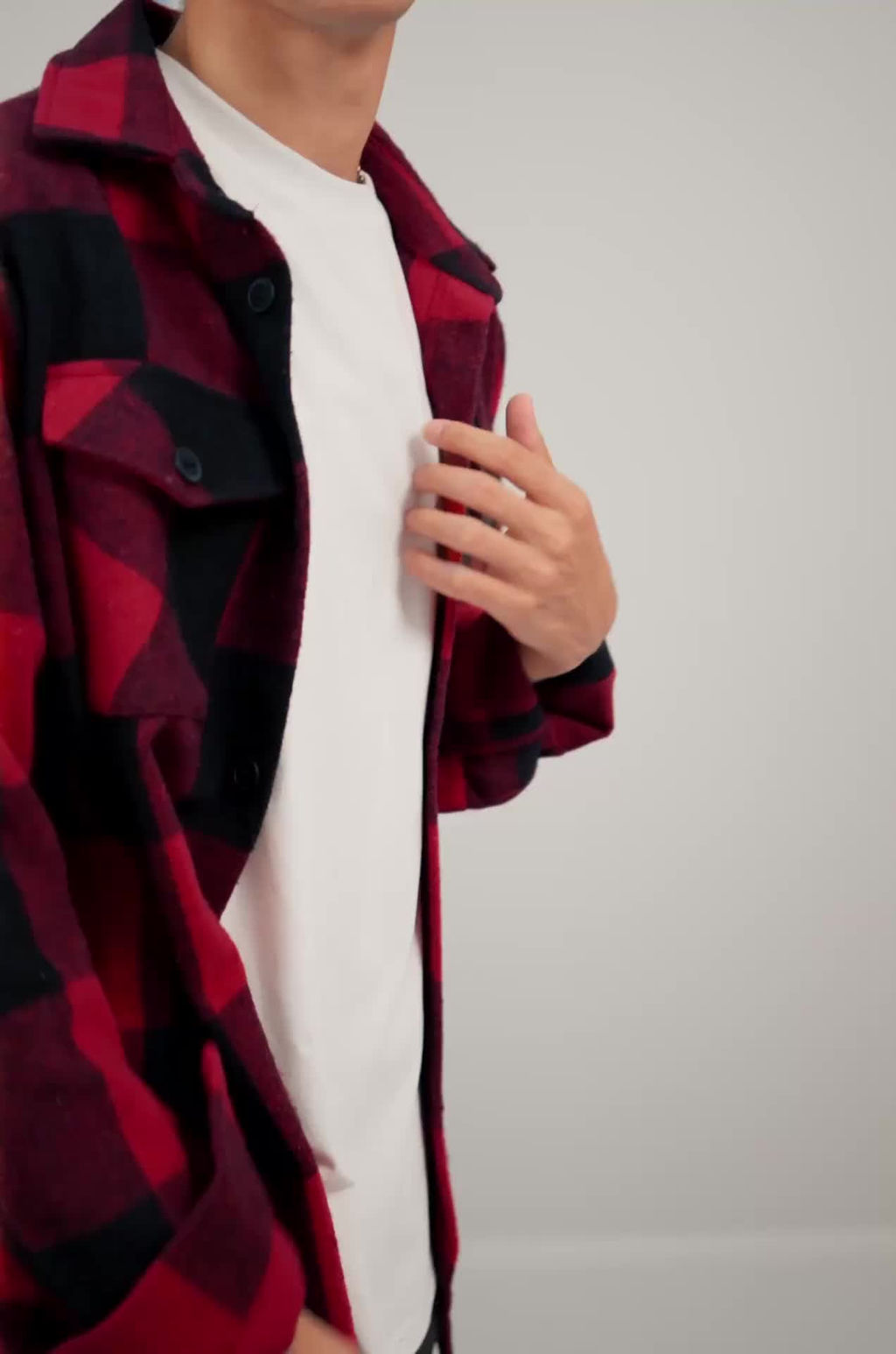 Мужская теплая рубашка в клетку Happyfox - Happy fox фото 2