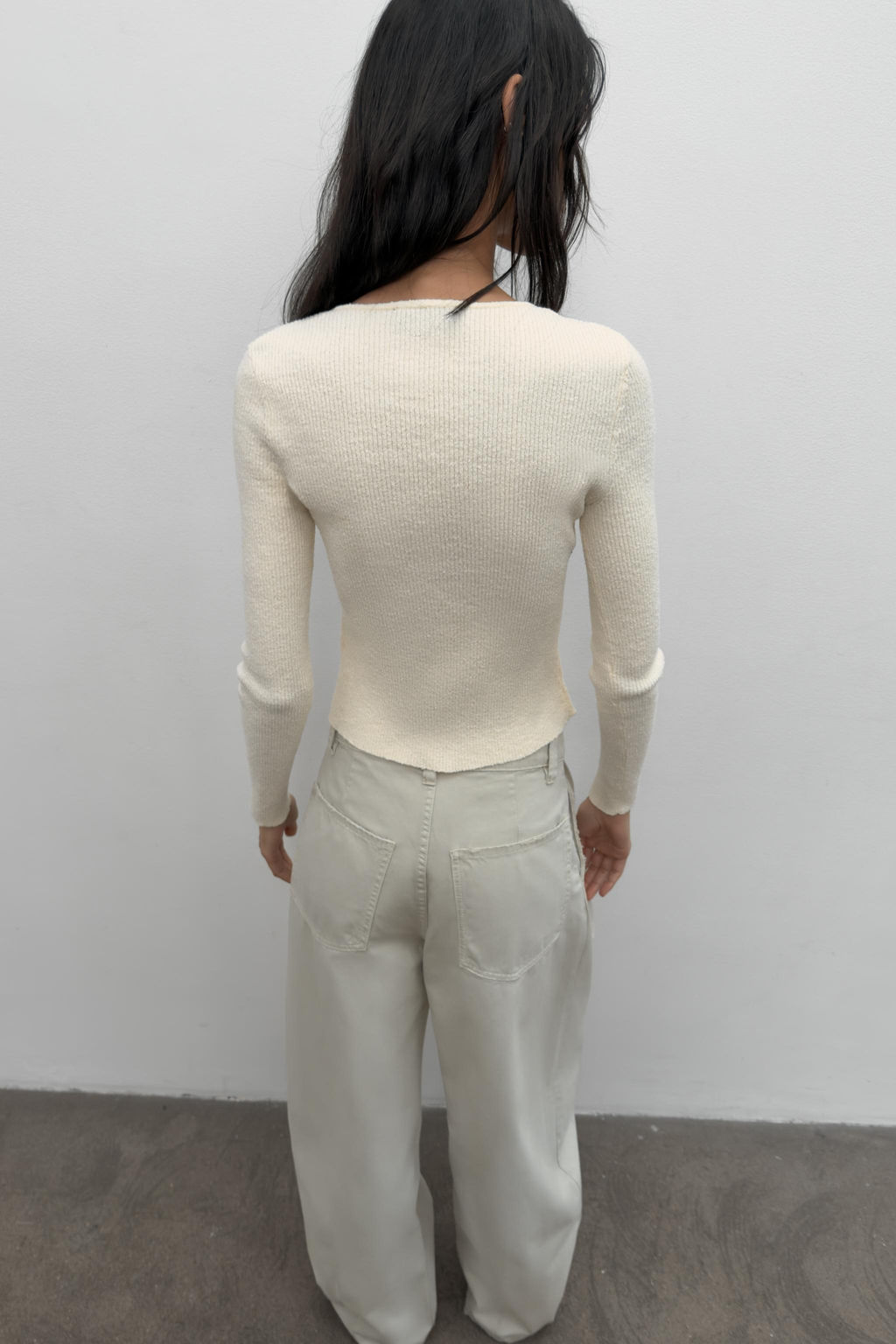 PANTAL?N BALLOON PINZAS / verde lavado - Zara фото 5