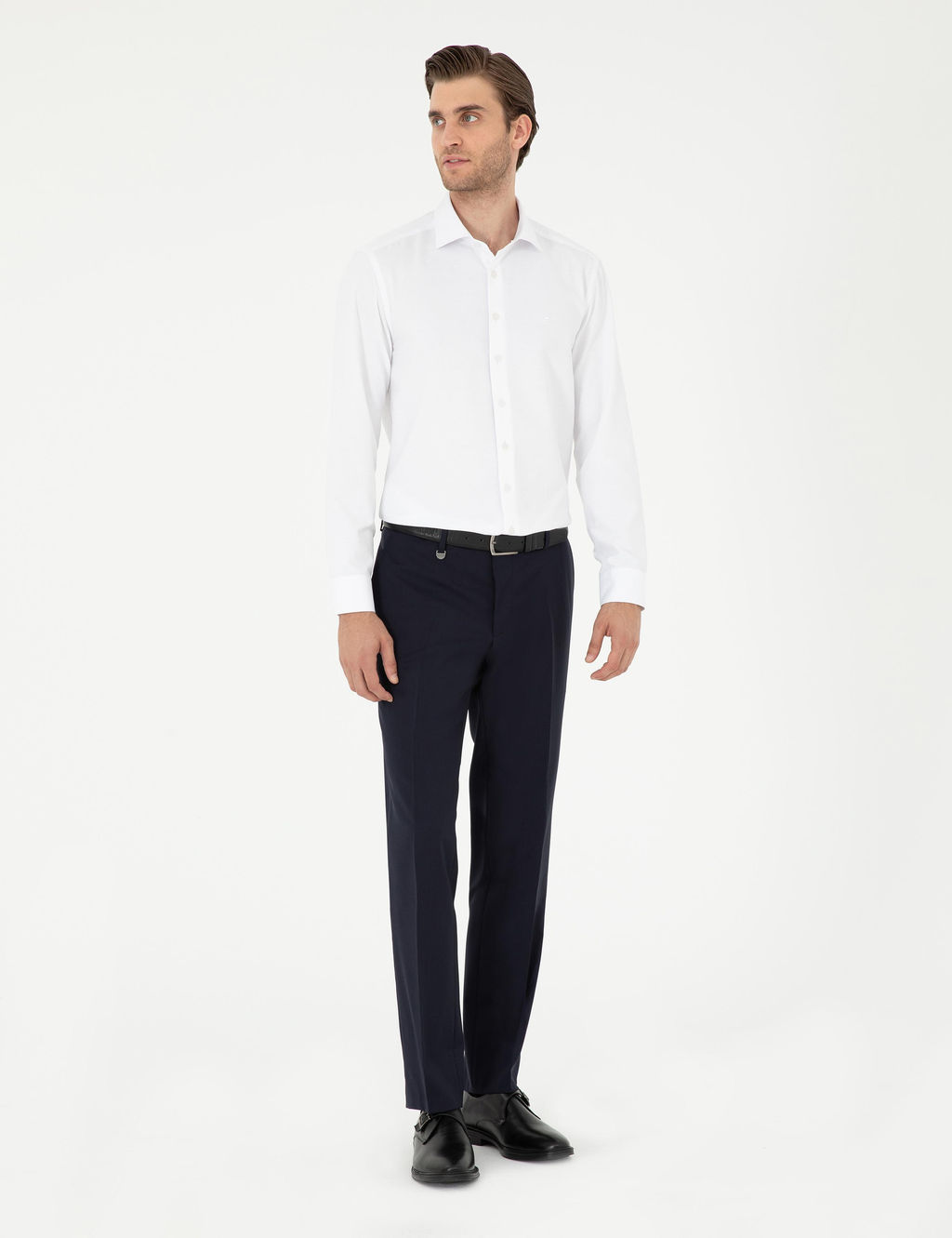 Beyaz Slim Fit Arm_rl_ Uzun Kollu G_mlek - Pierre cardin фото 4