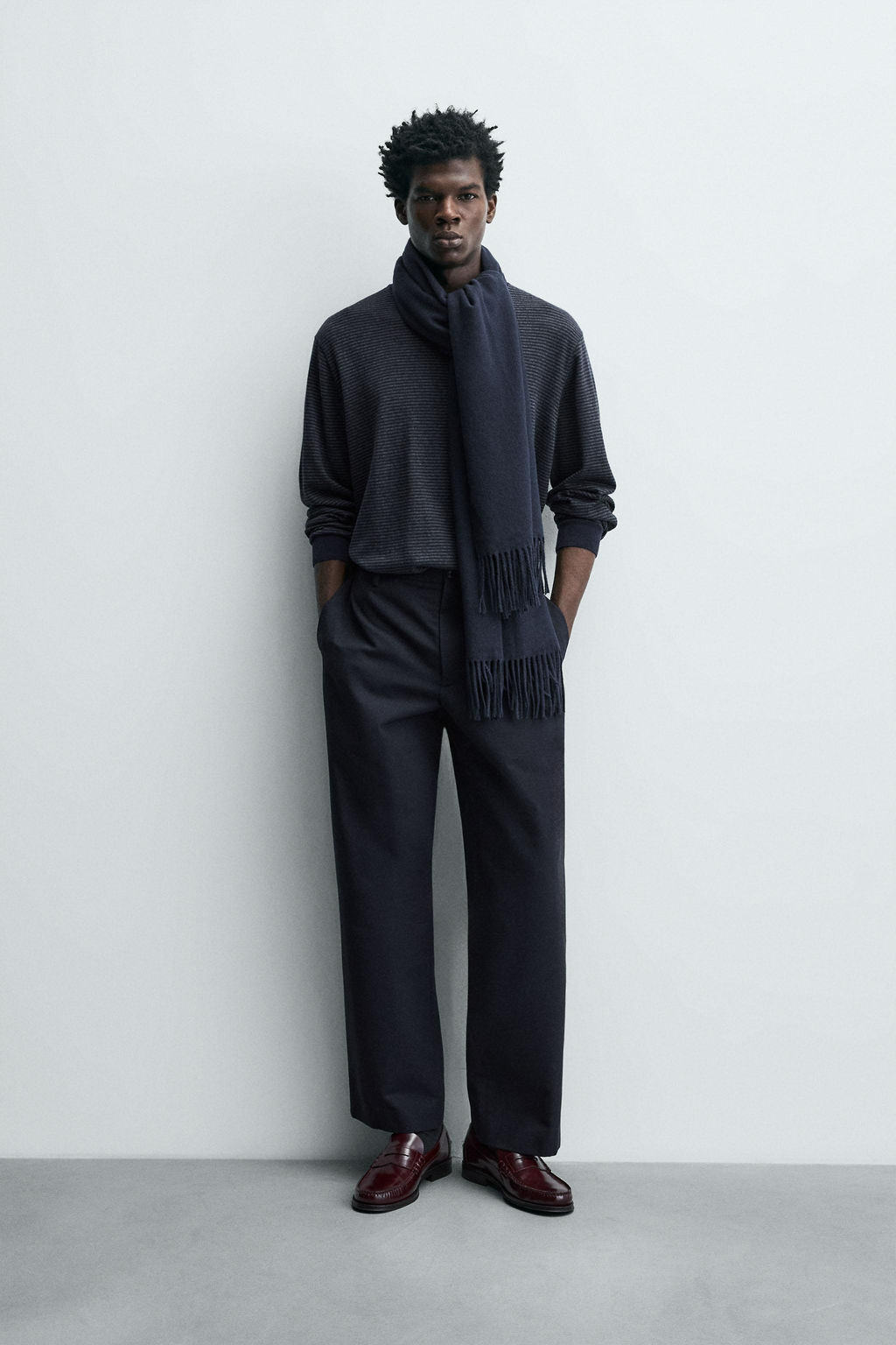 STRAIGHT-LEG TROUSERS